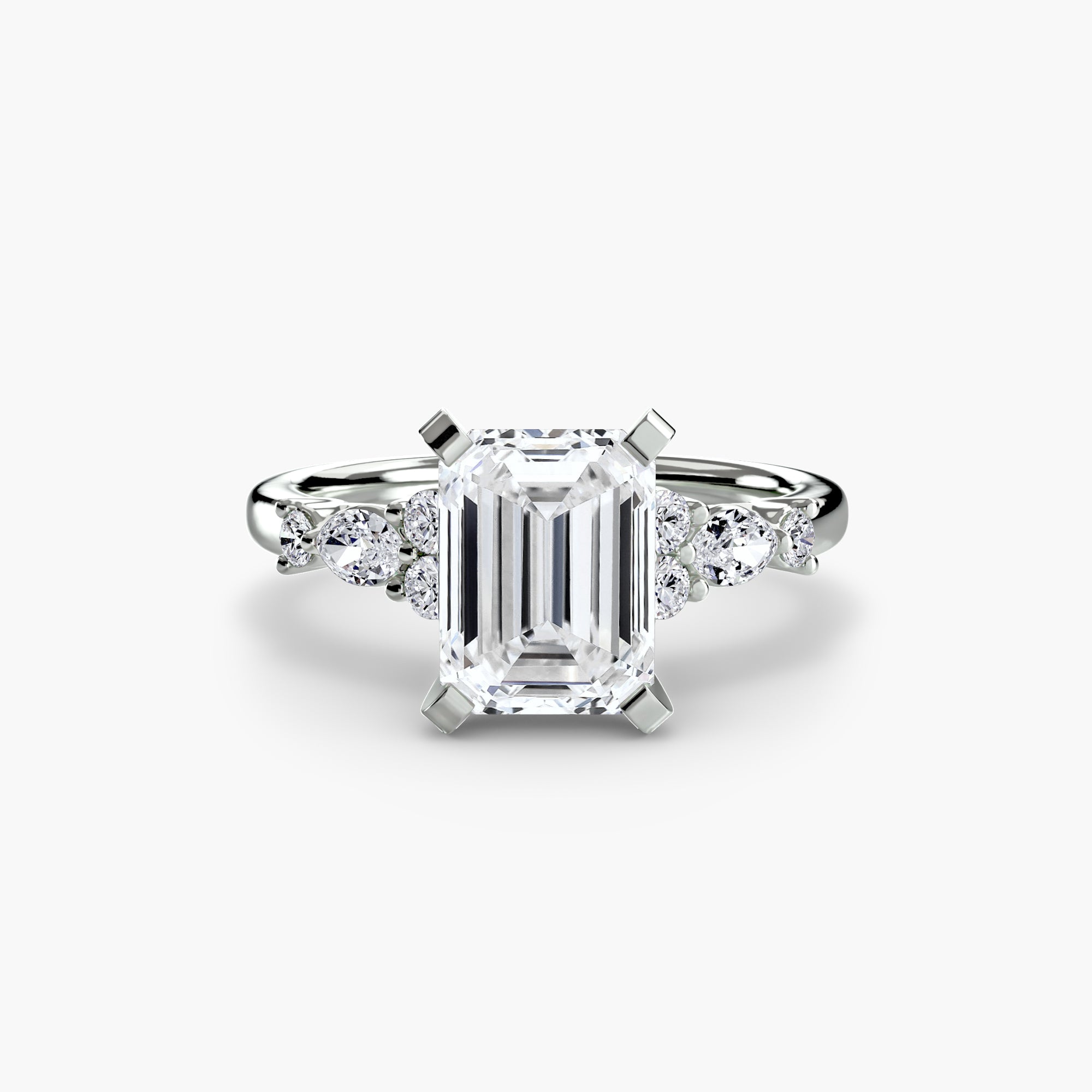Floral Accent Solitaire Setting