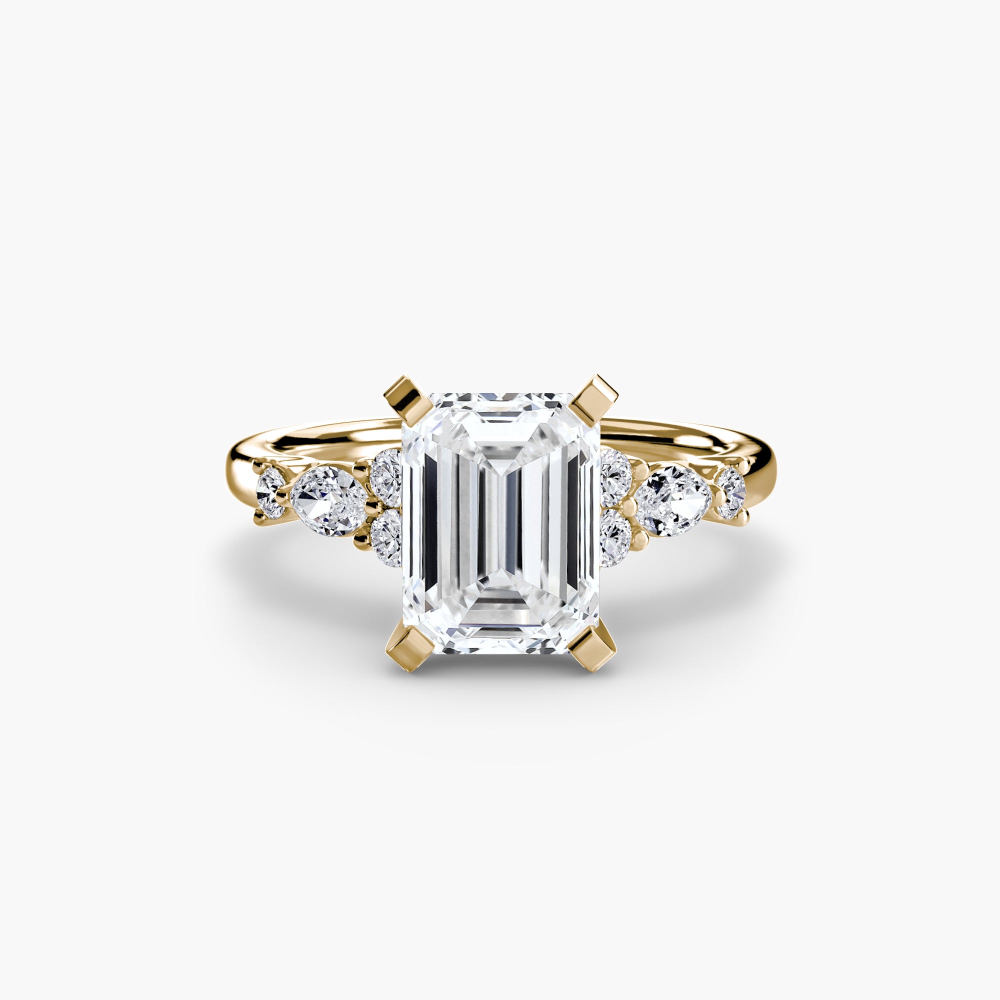 Floral Accent Solitaire Setting