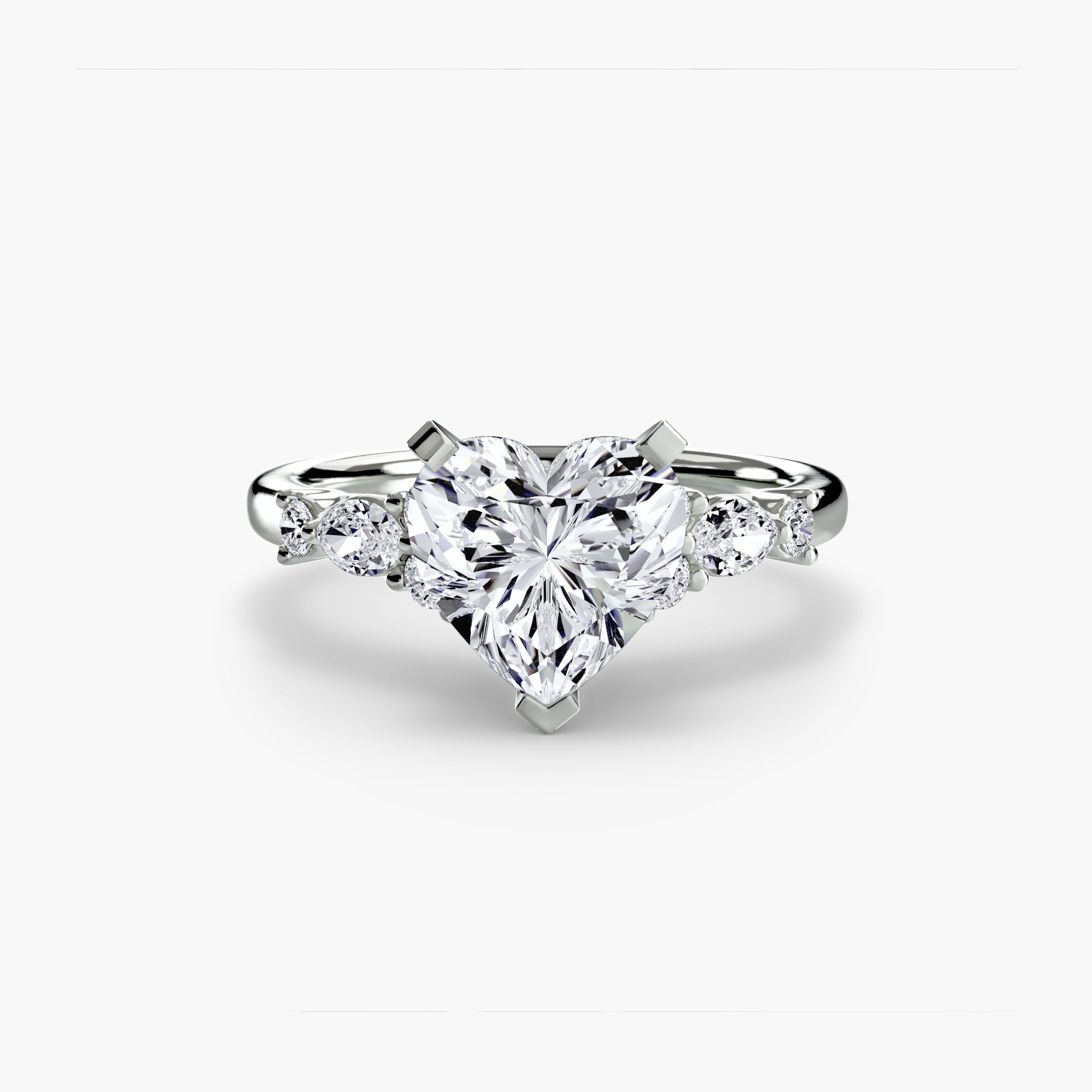 Floral Accent Solitaire Setting