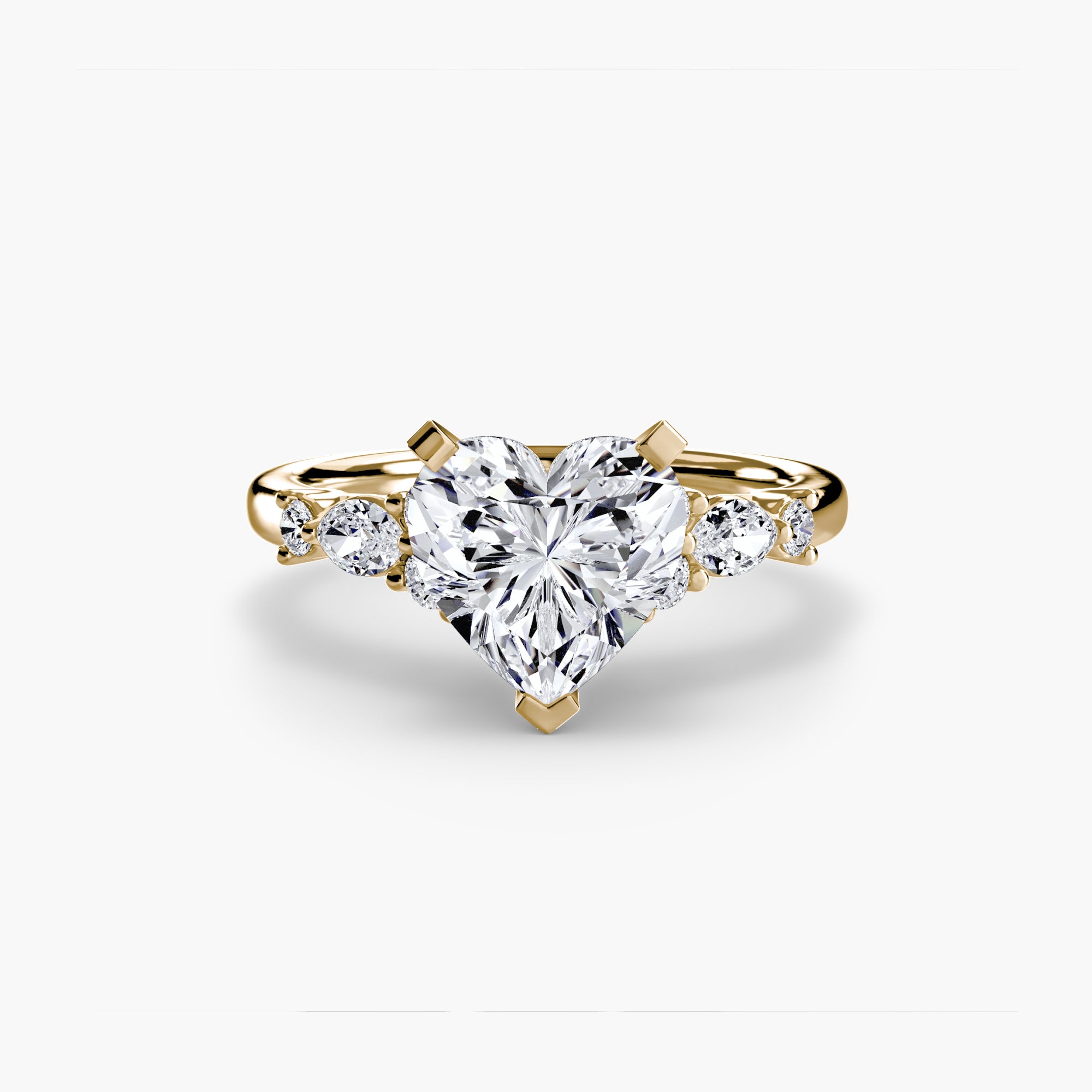 Floral Accent Solitaire Setting