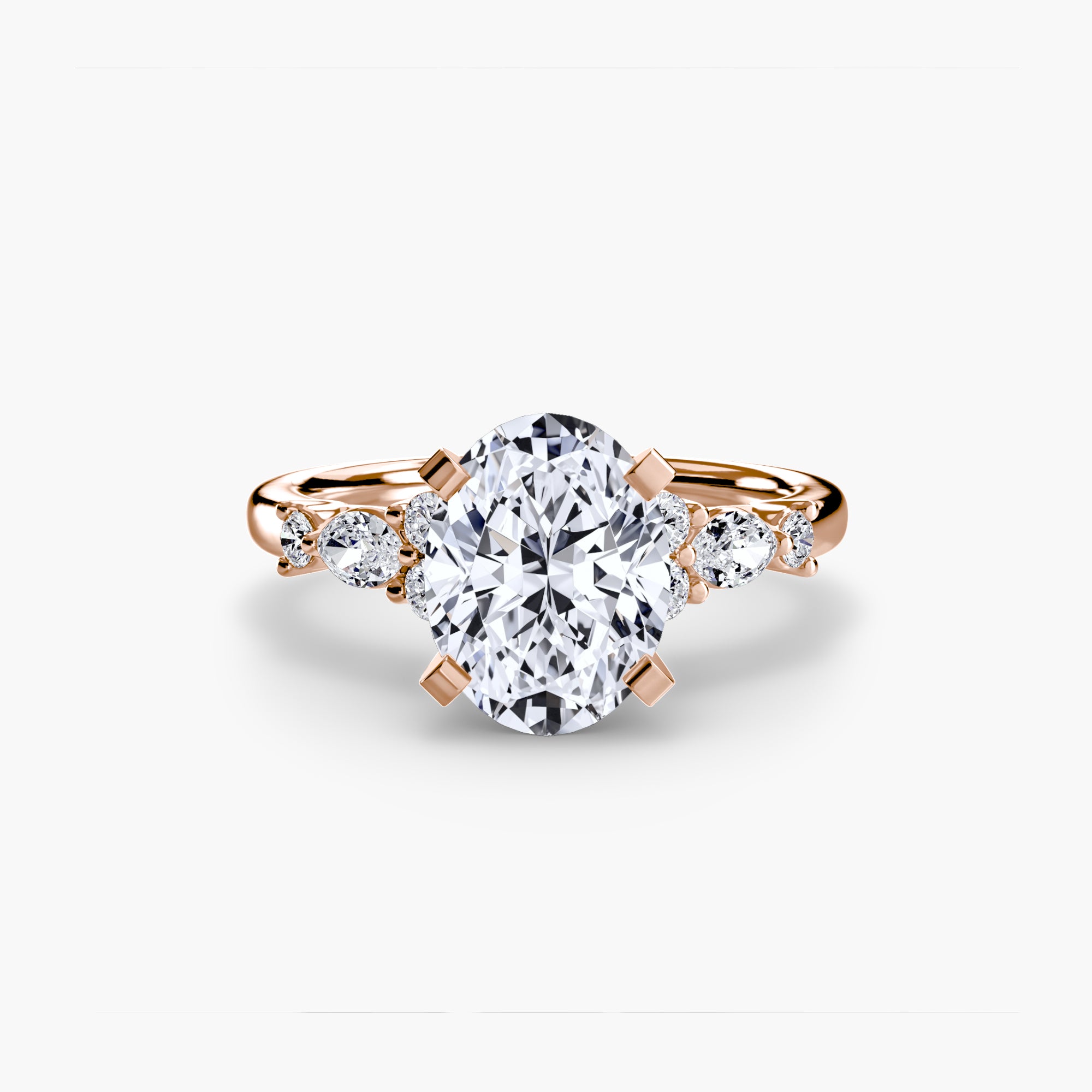 Floral Accent Solitaire Setting
