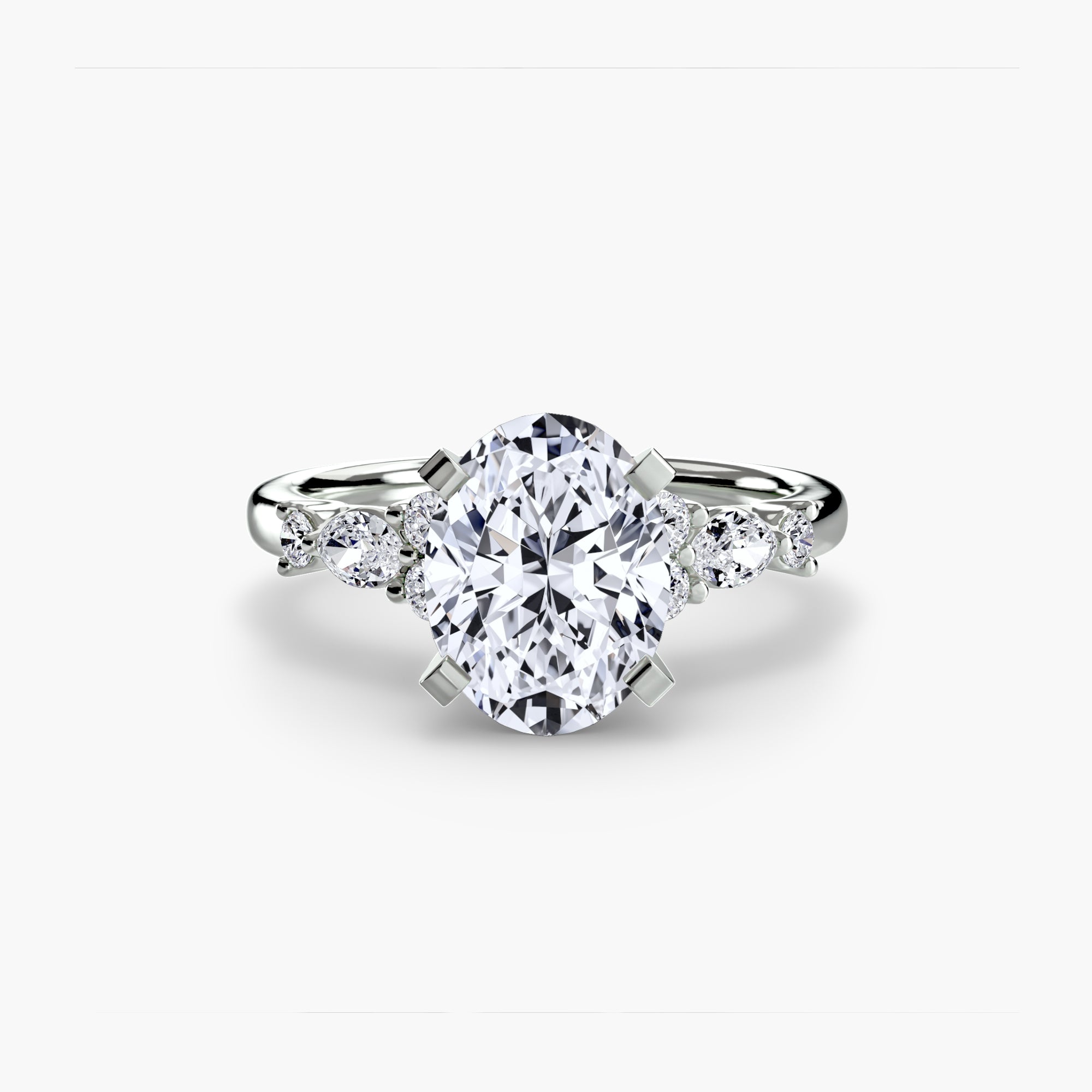Floral Accent Solitaire Setting