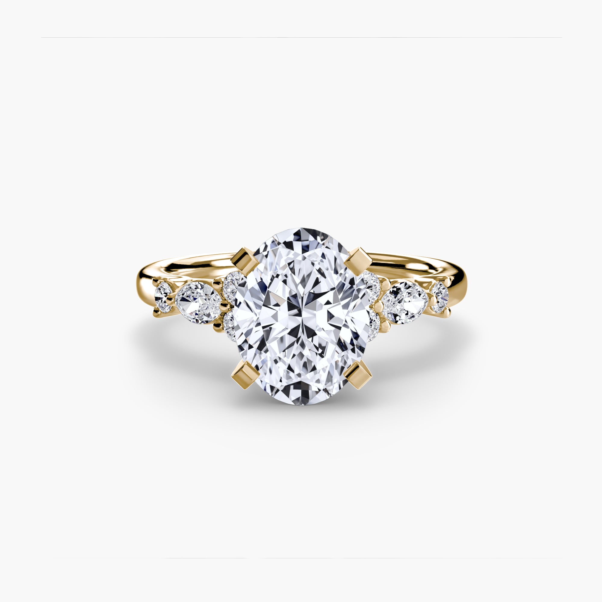 Floral Accent Solitaire Setting