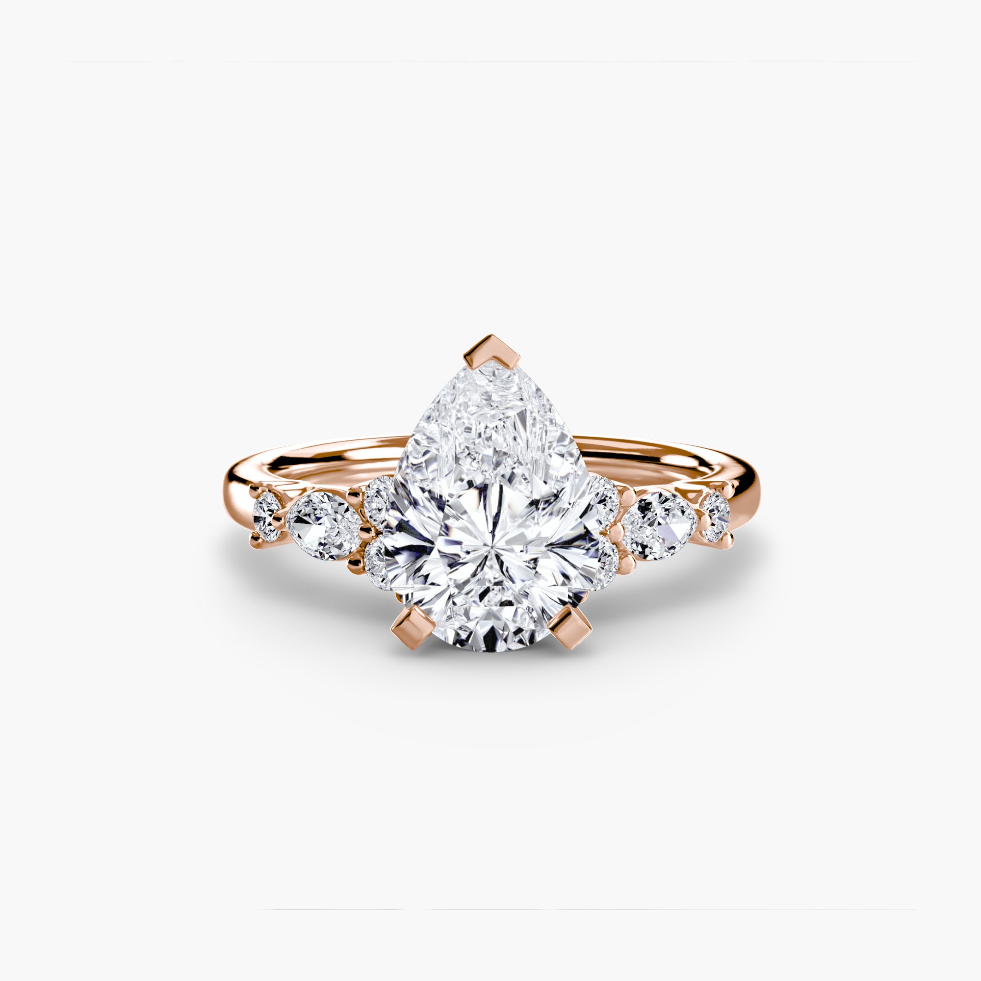 Floral Accent Solitaire Setting