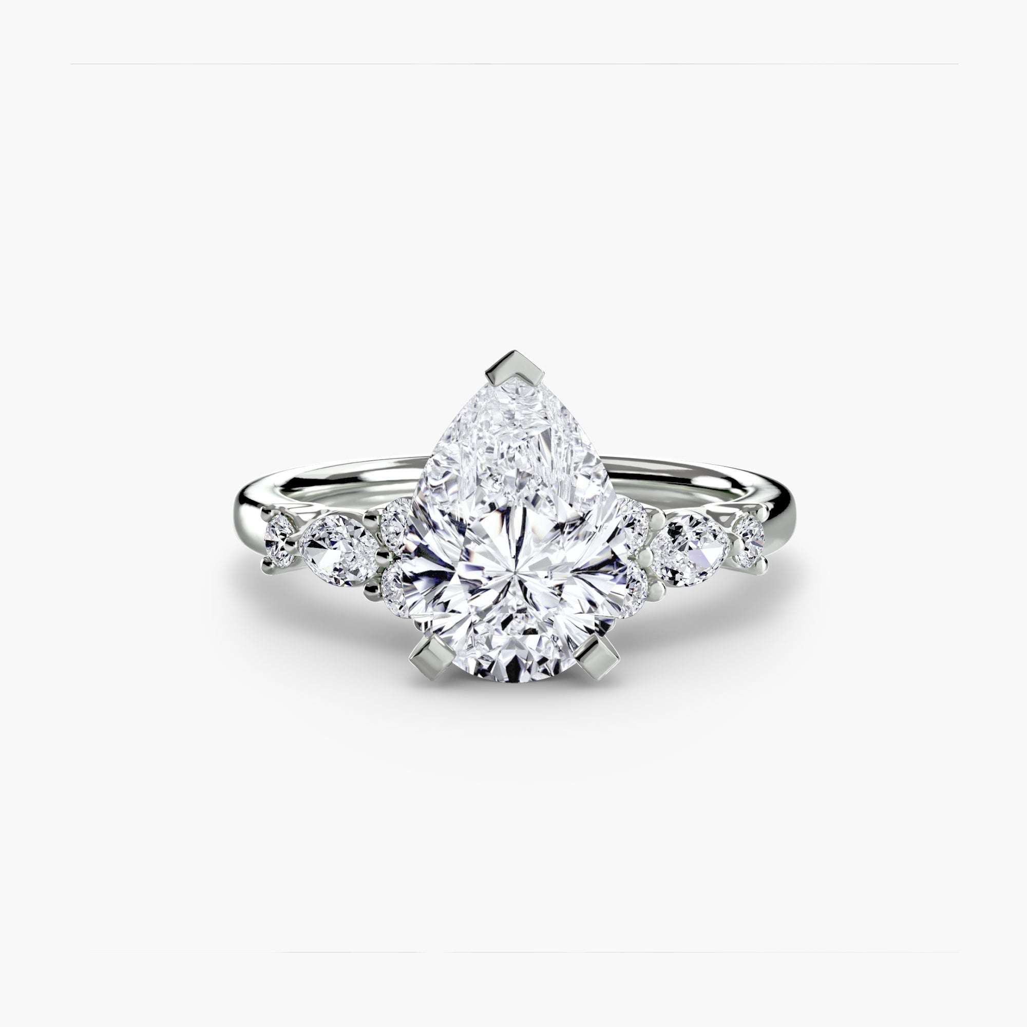 Floral Accent Solitaire Setting