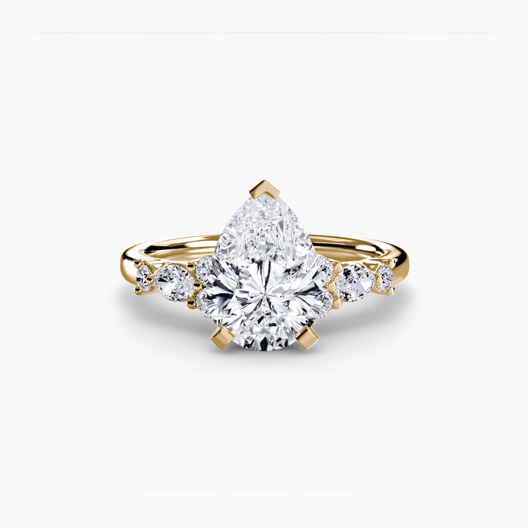 Floral Accent Solitaire Setting