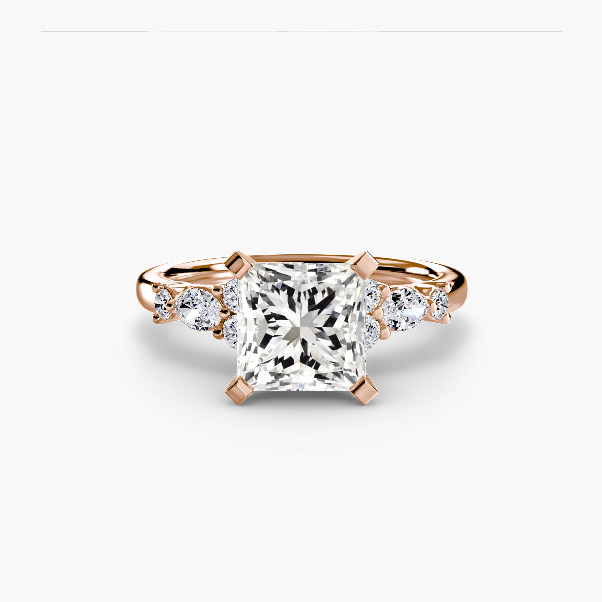 Floral Accent Solitaire Setting