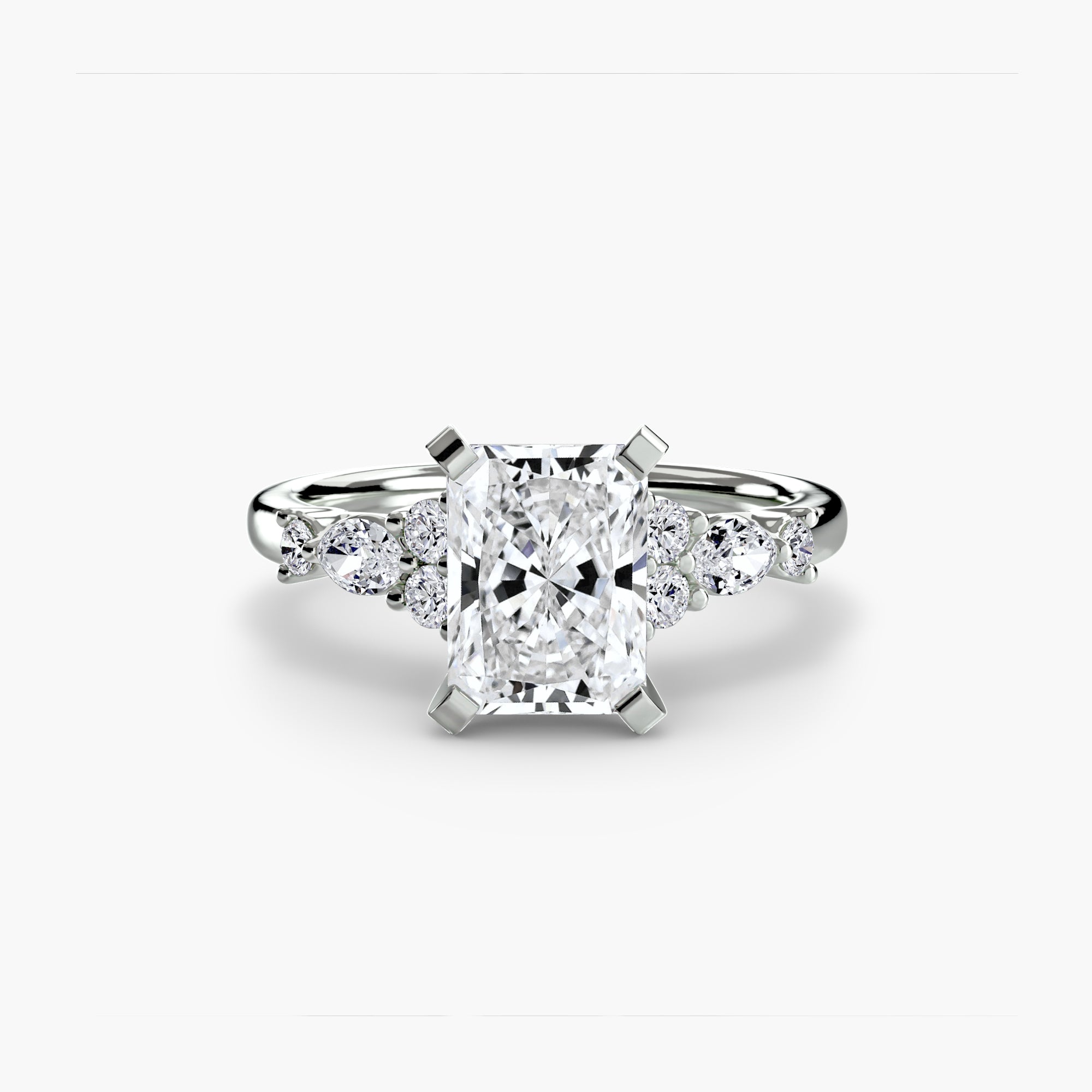 Floral Accent Solitaire Setting