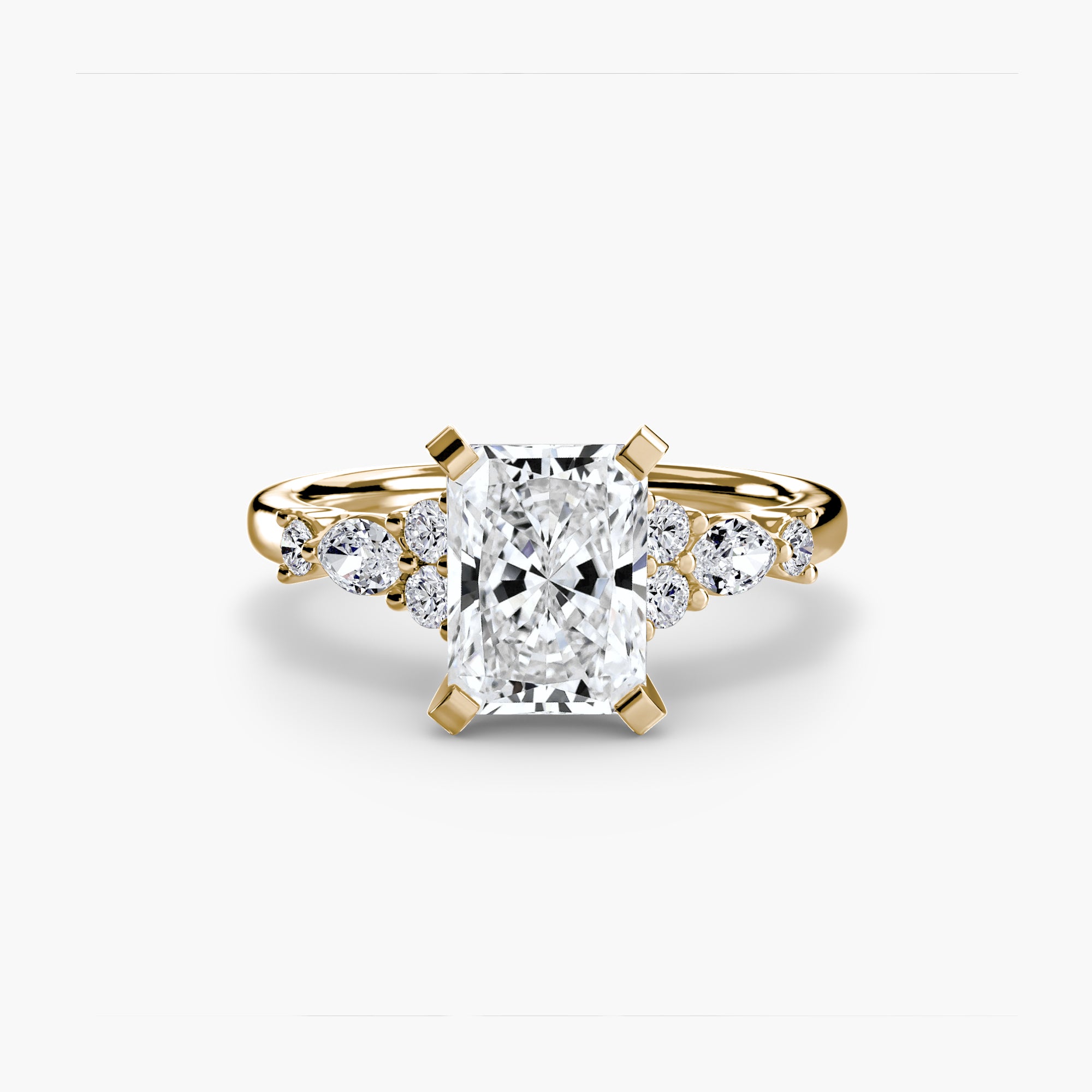 Floral Accent Solitaire Setting
