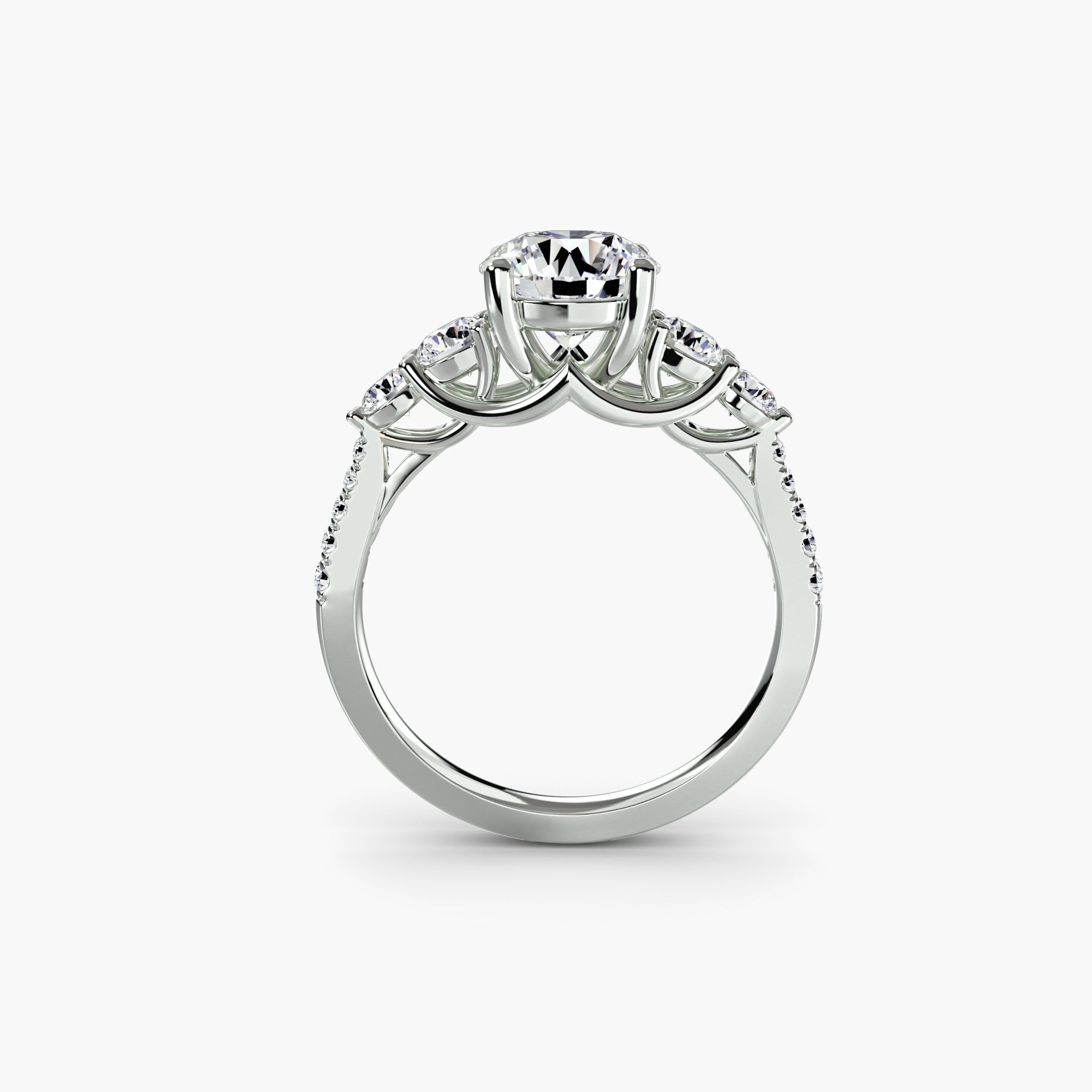 Five Stone Pavé Setting
