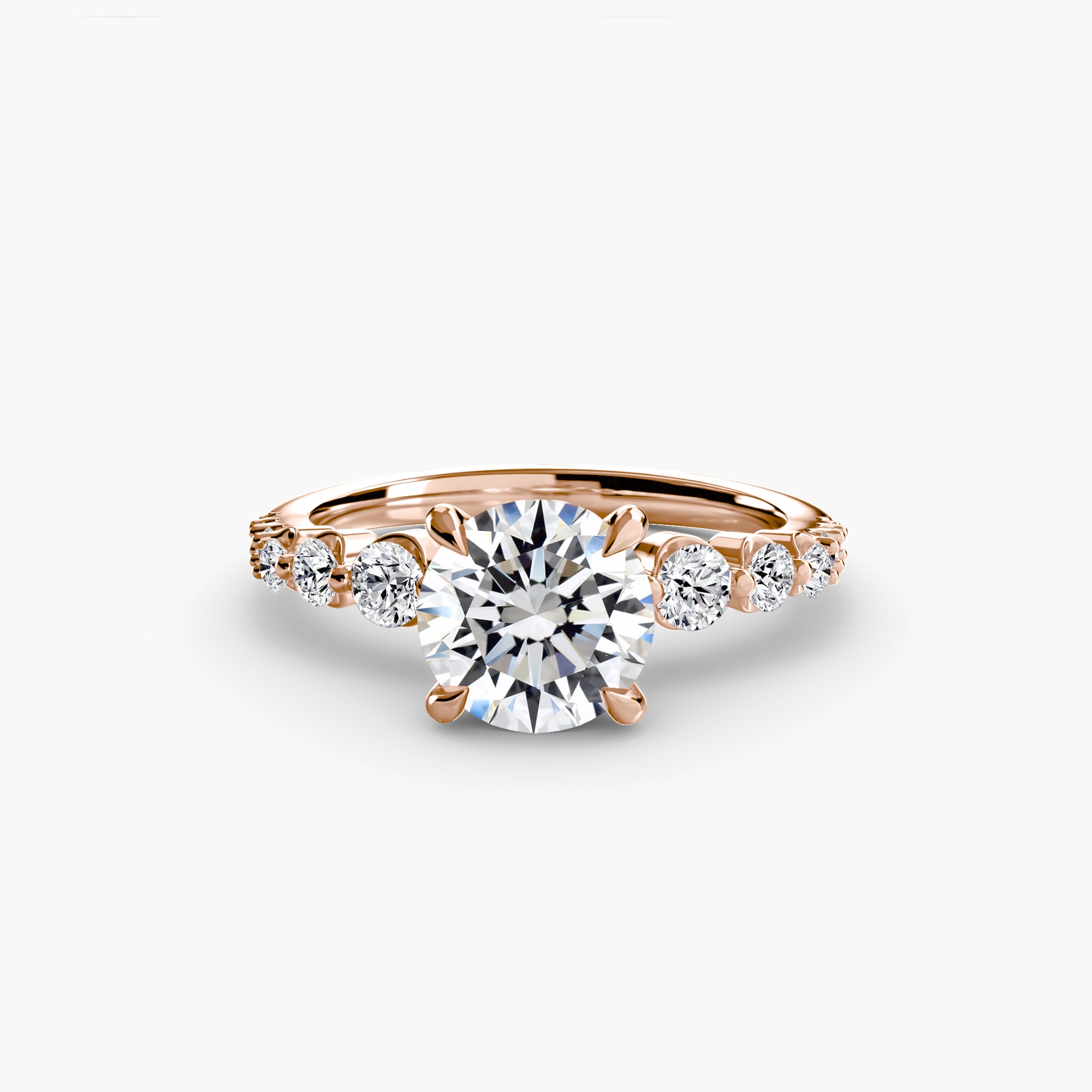 Round Cascade Solitaire Setting