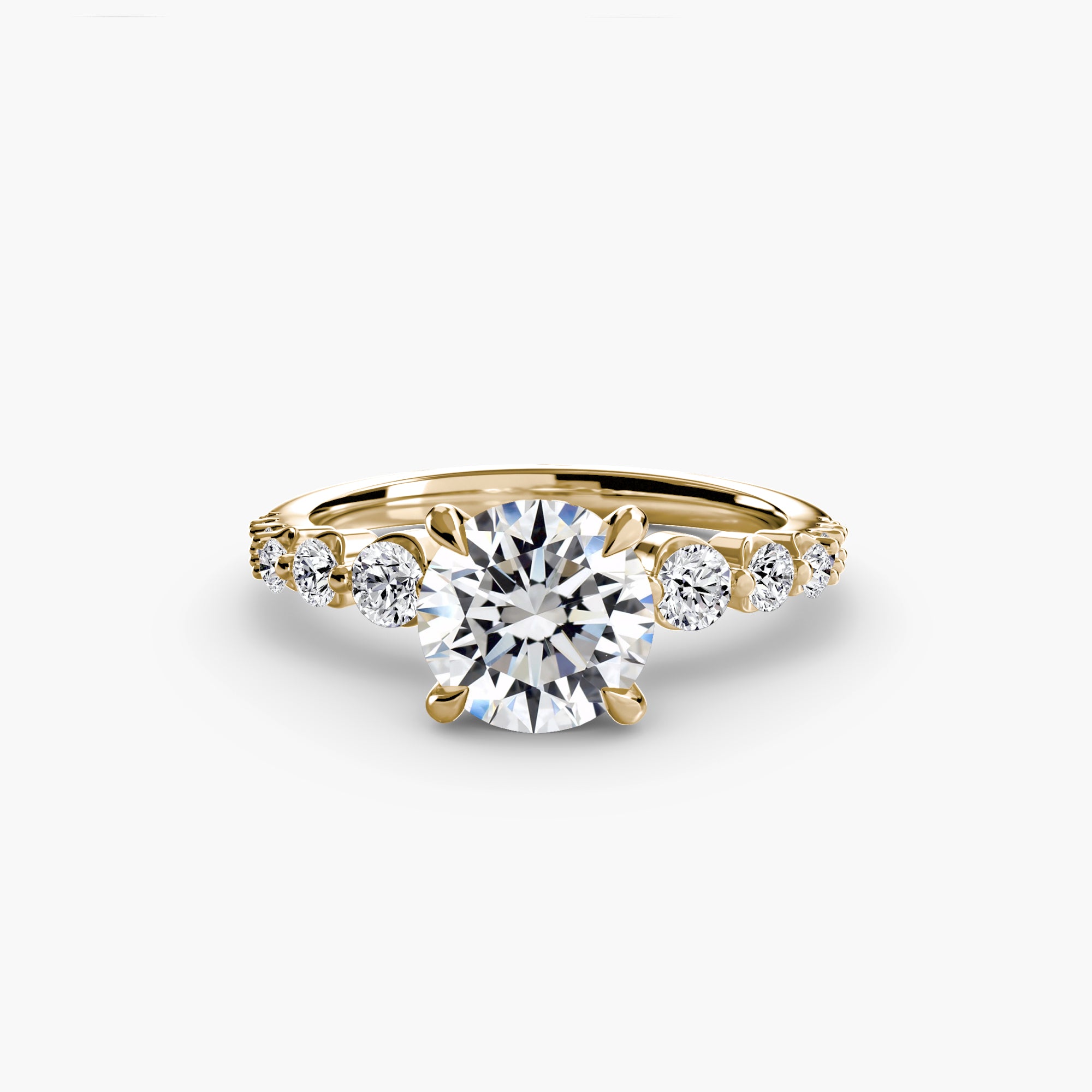 Round Cascade Solitaire Setting