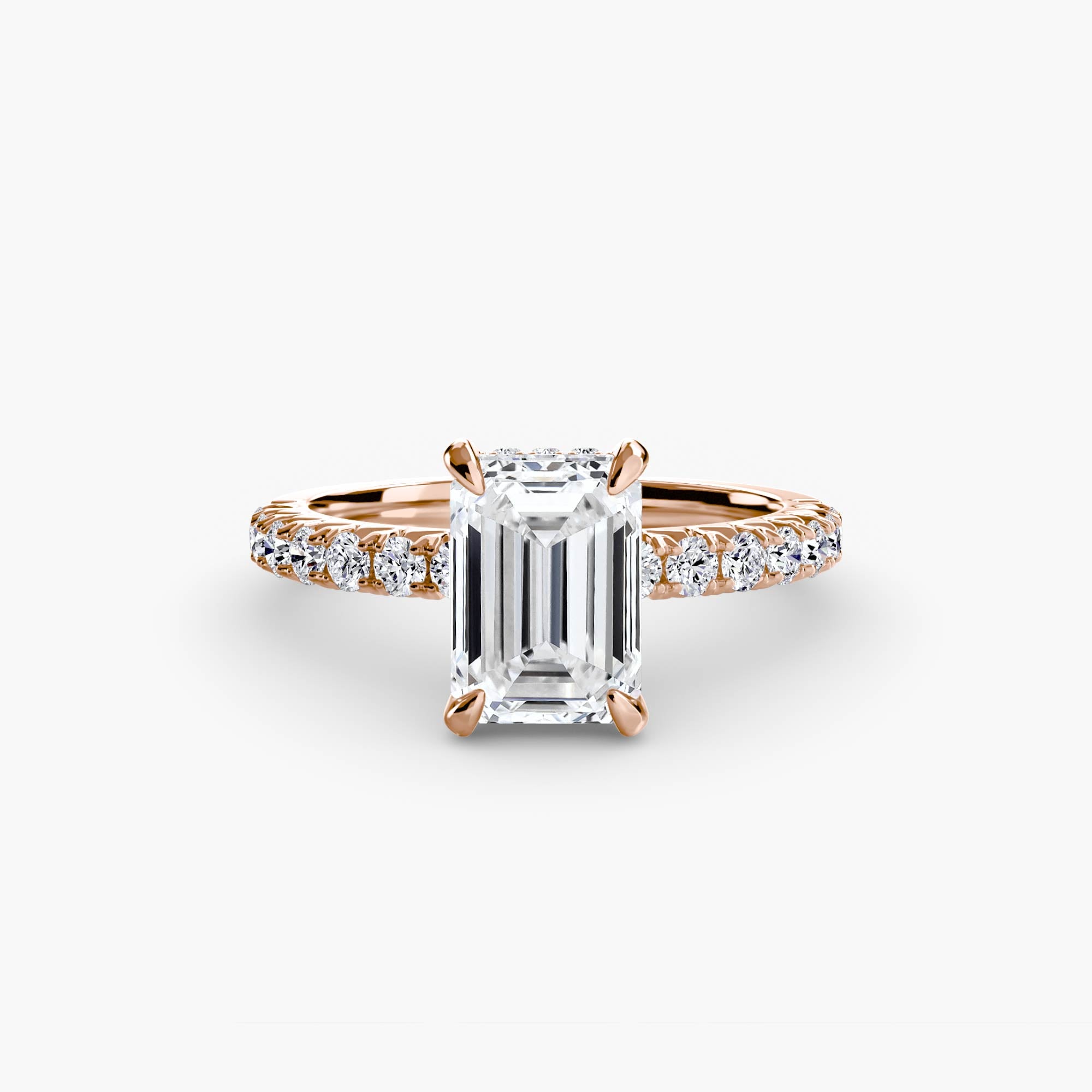 Wide Pavé Solitaire Setting