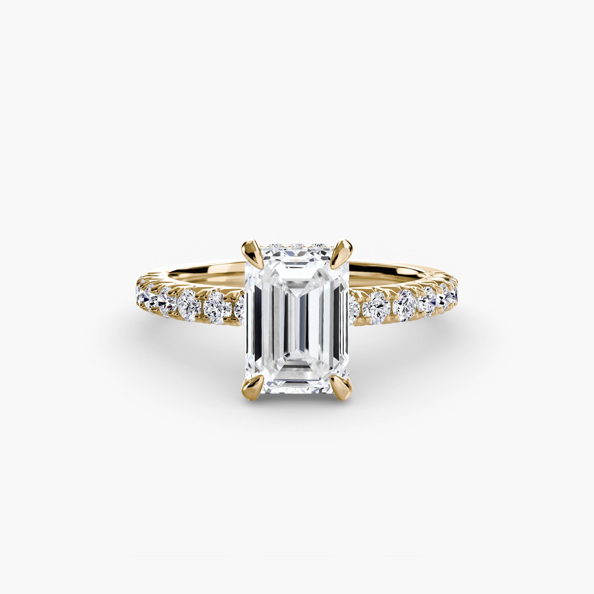 Wide Pavé Solitaire Setting