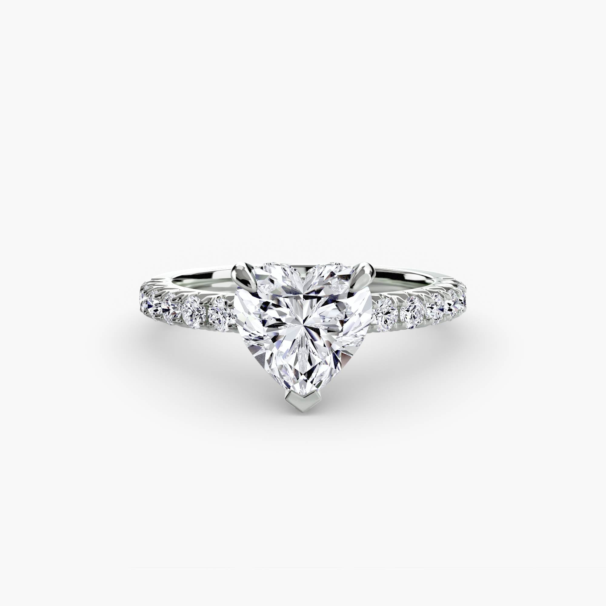 Wide Pavé Solitaire Setting