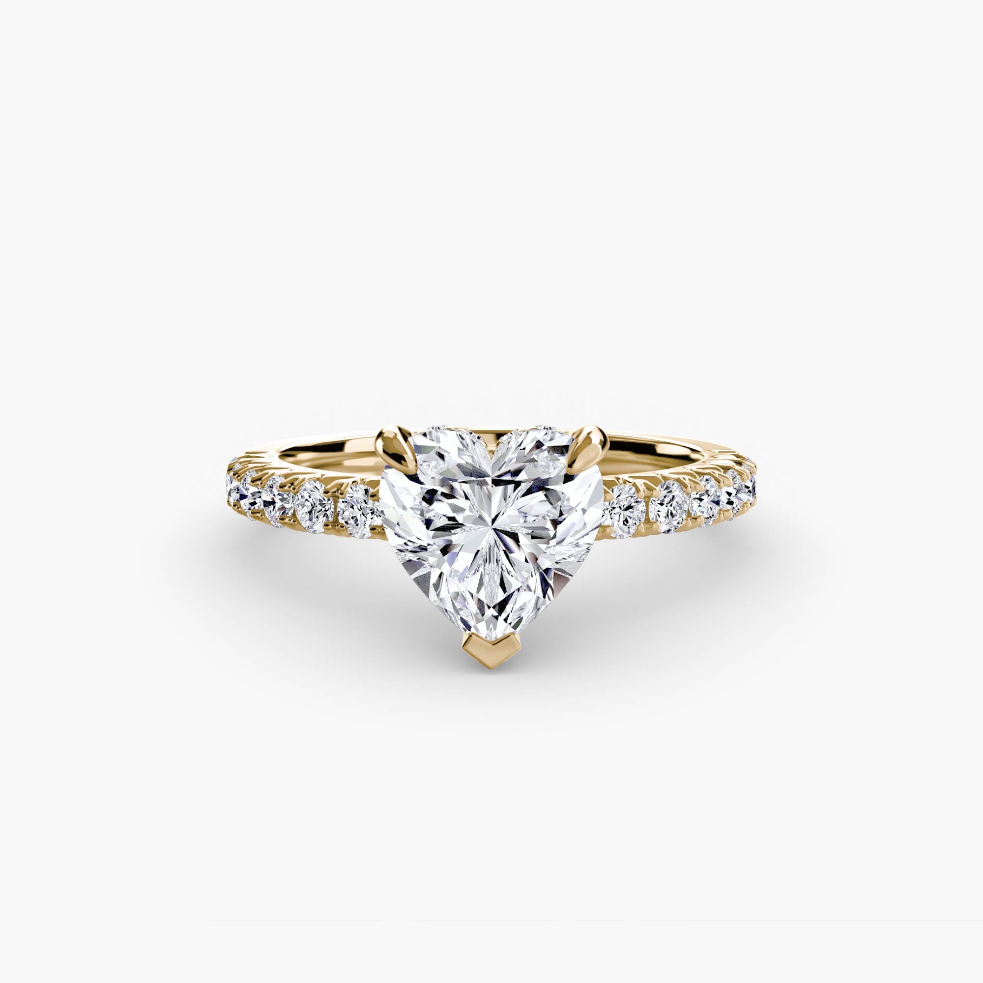 Wide Pavé Solitaire Setting