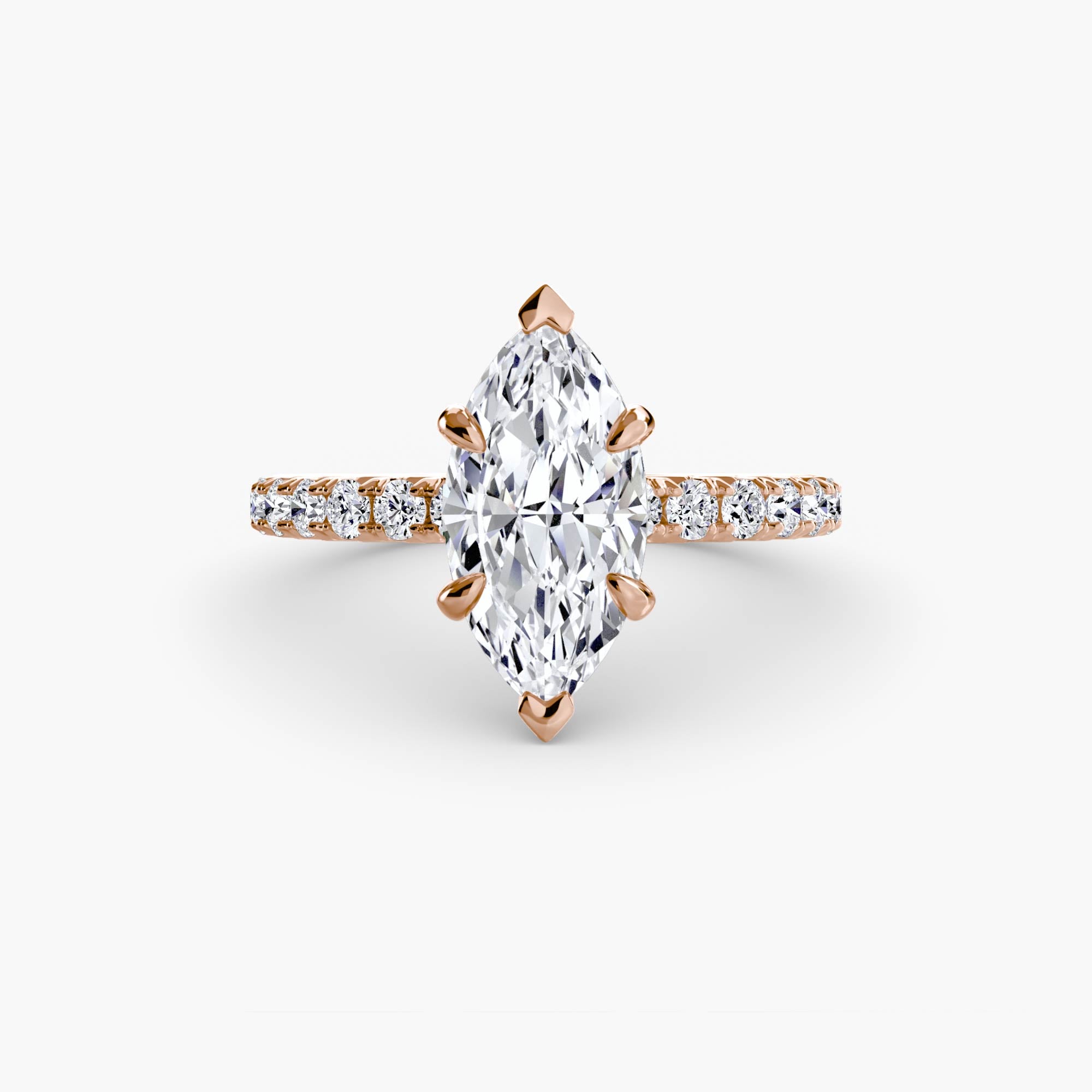 Wide Pavé Solitaire Setting