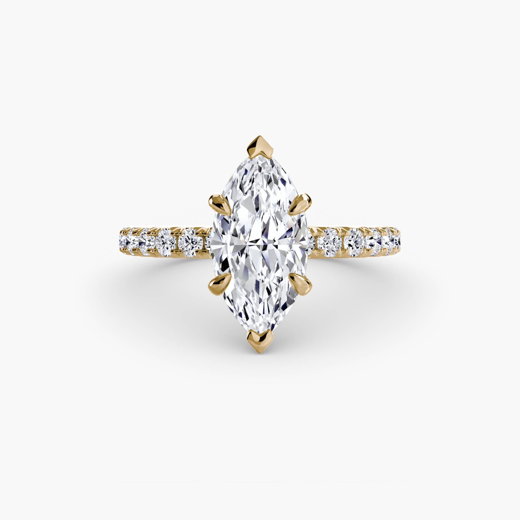 Wide Pavé Solitaire Setting