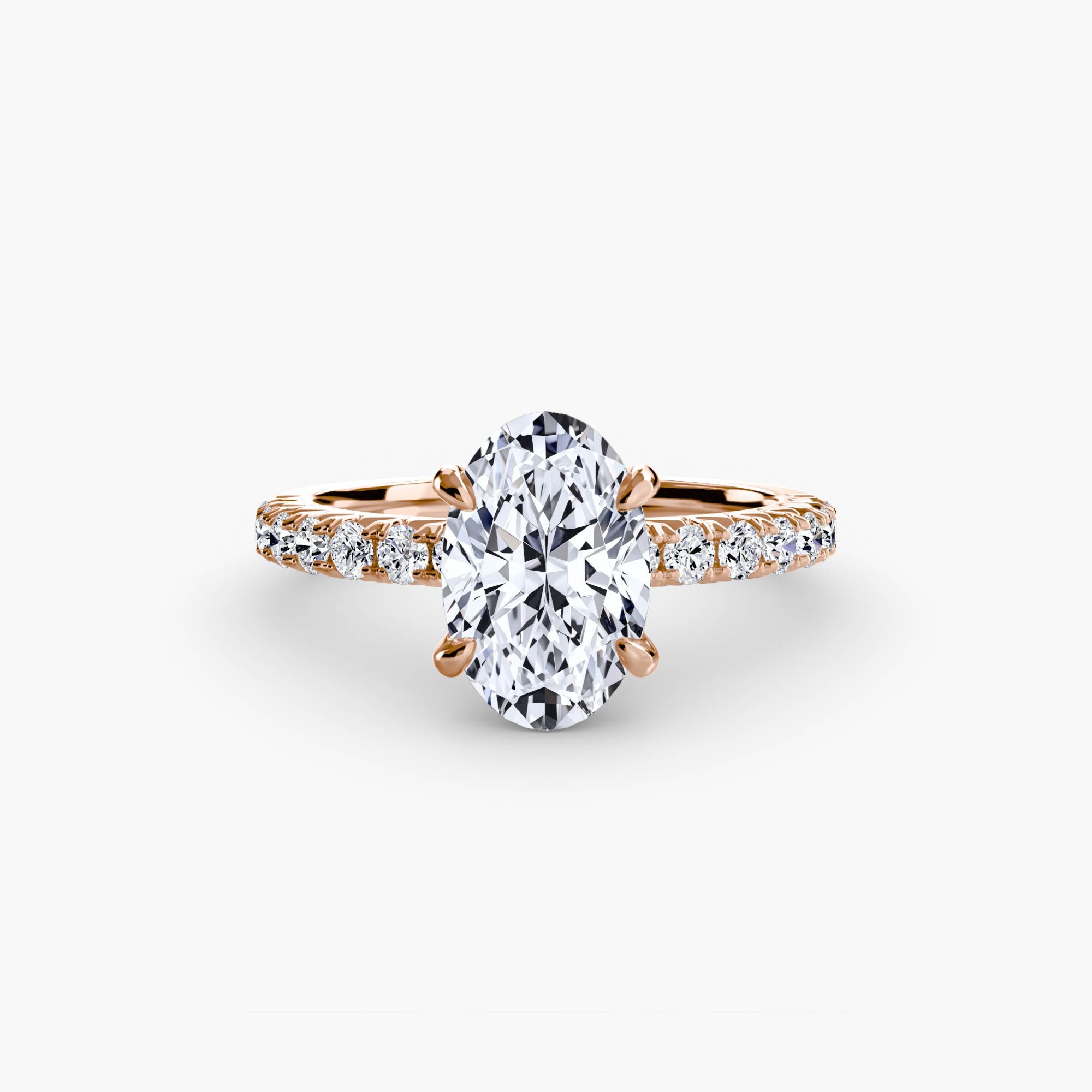 Wide Pavé Solitaire Setting