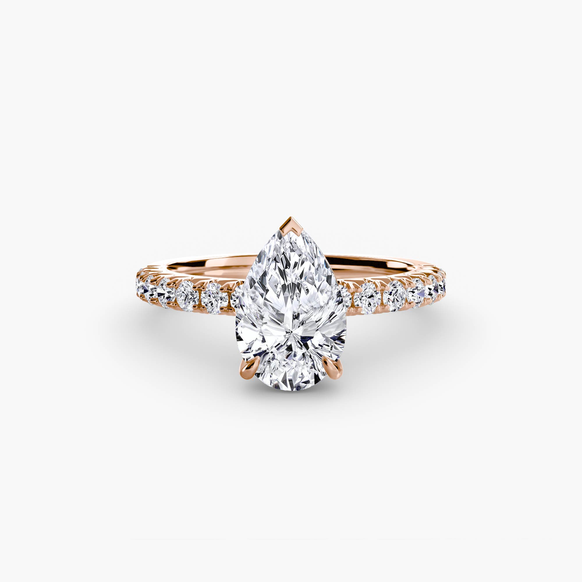Wide Pavé Solitaire Setting