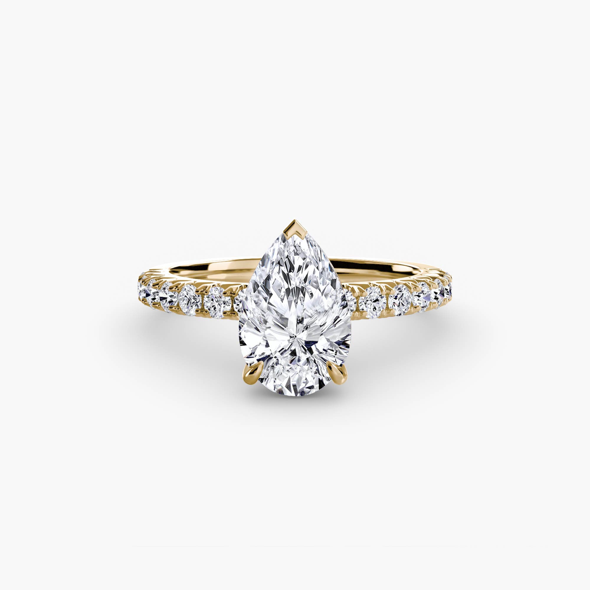 Wide Pavé Solitaire Setting
