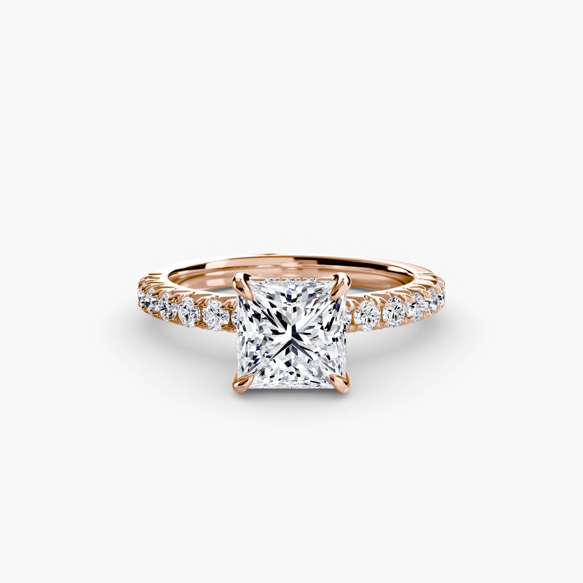 Wide Pavé Solitaire Setting
