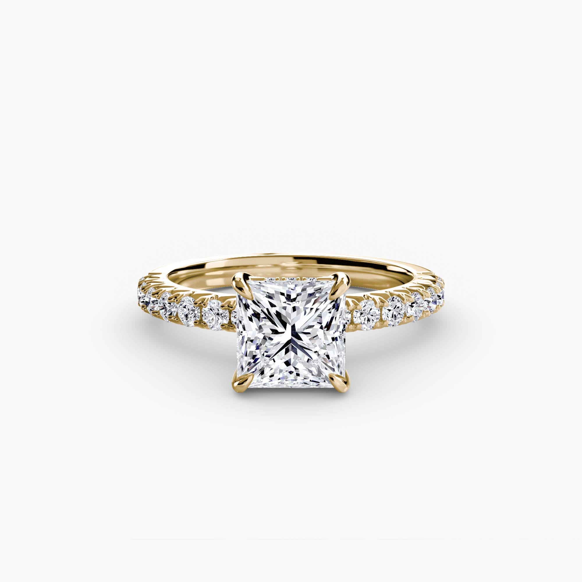 Wide Pavé Solitaire Setting
