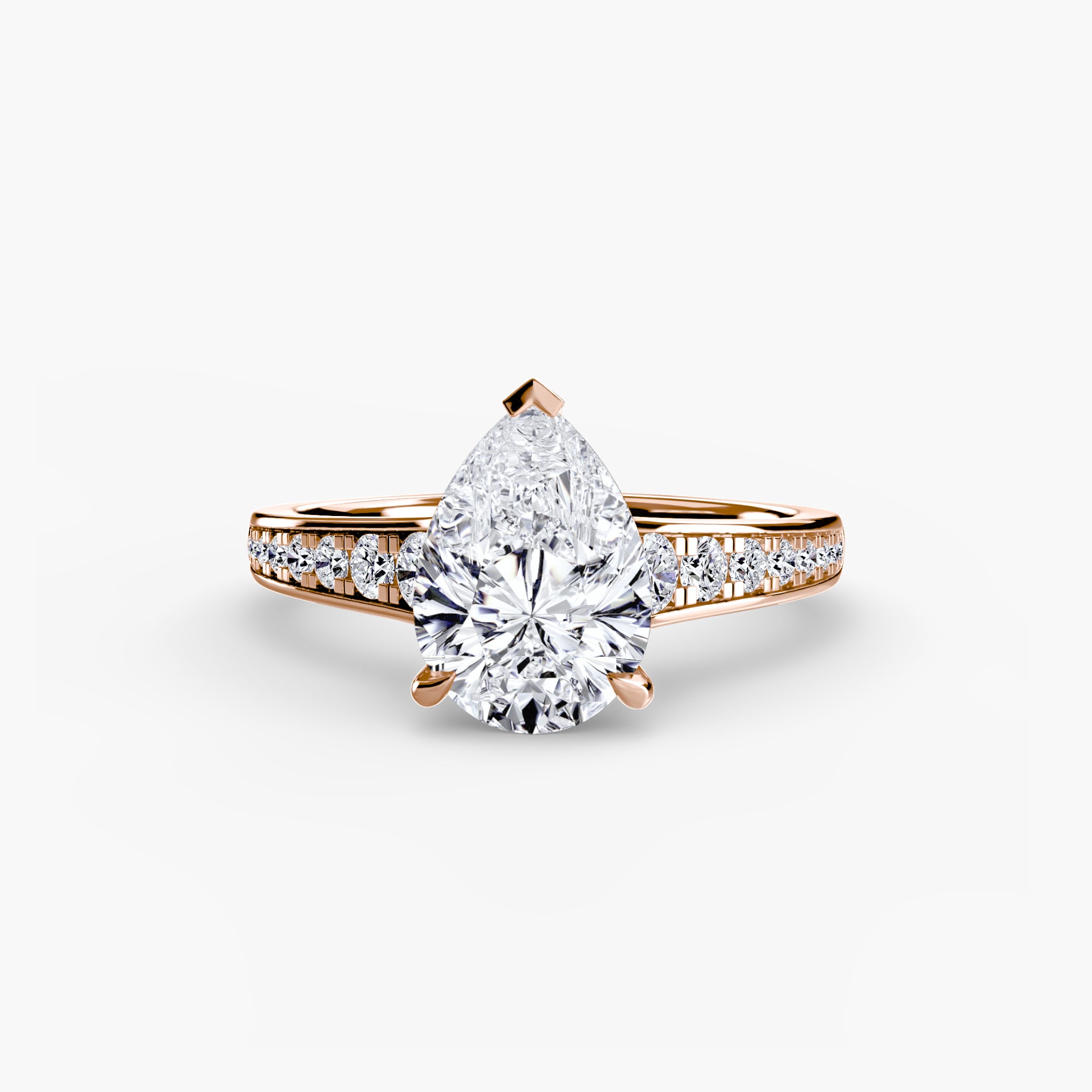 Fine Pavé Solitaire Setting