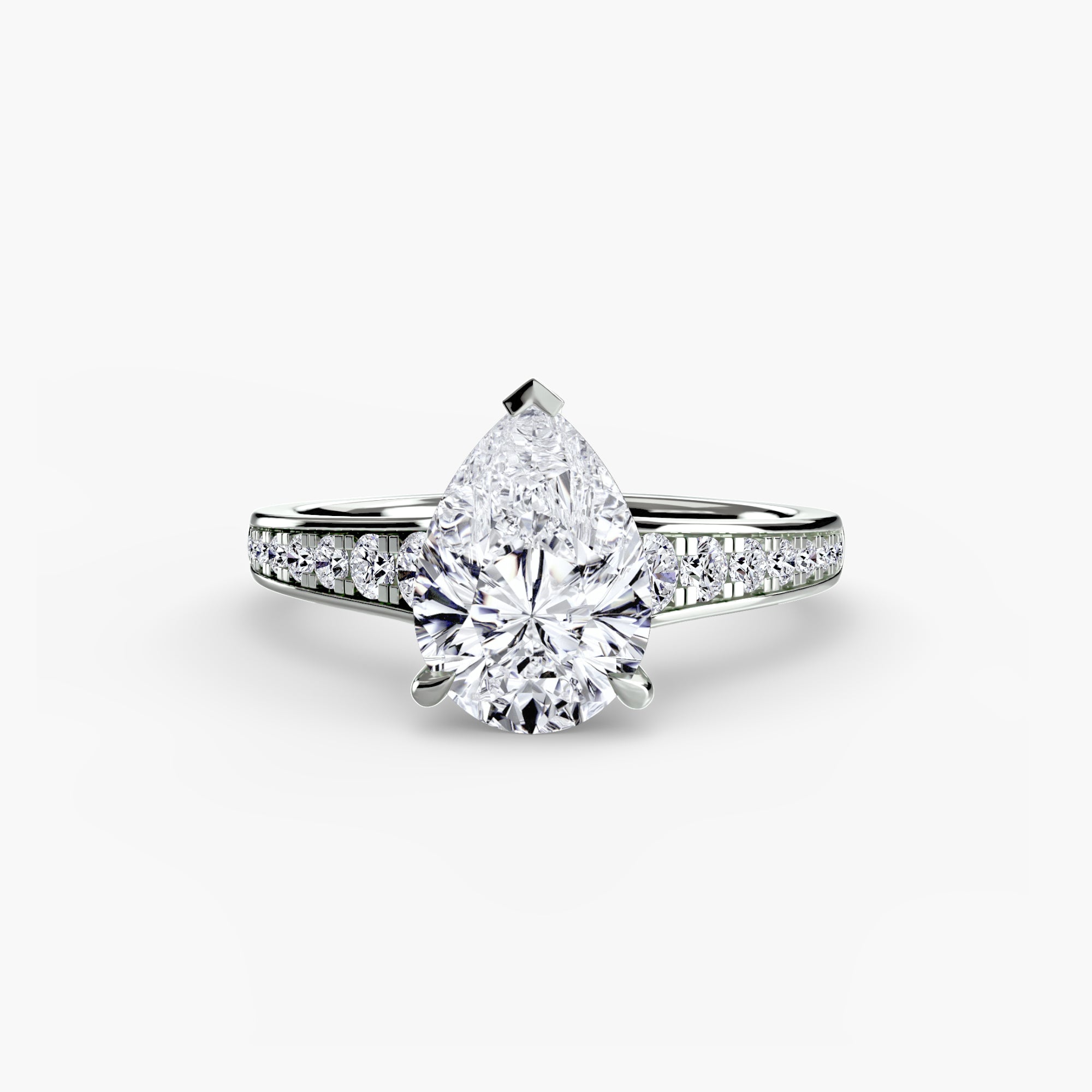 Fine Pavé Solitaire Setting
