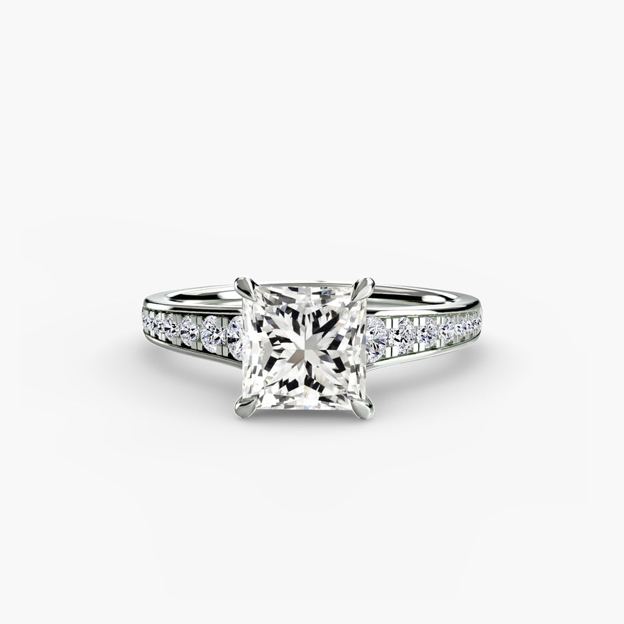 Fine Pavé Solitaire Setting
