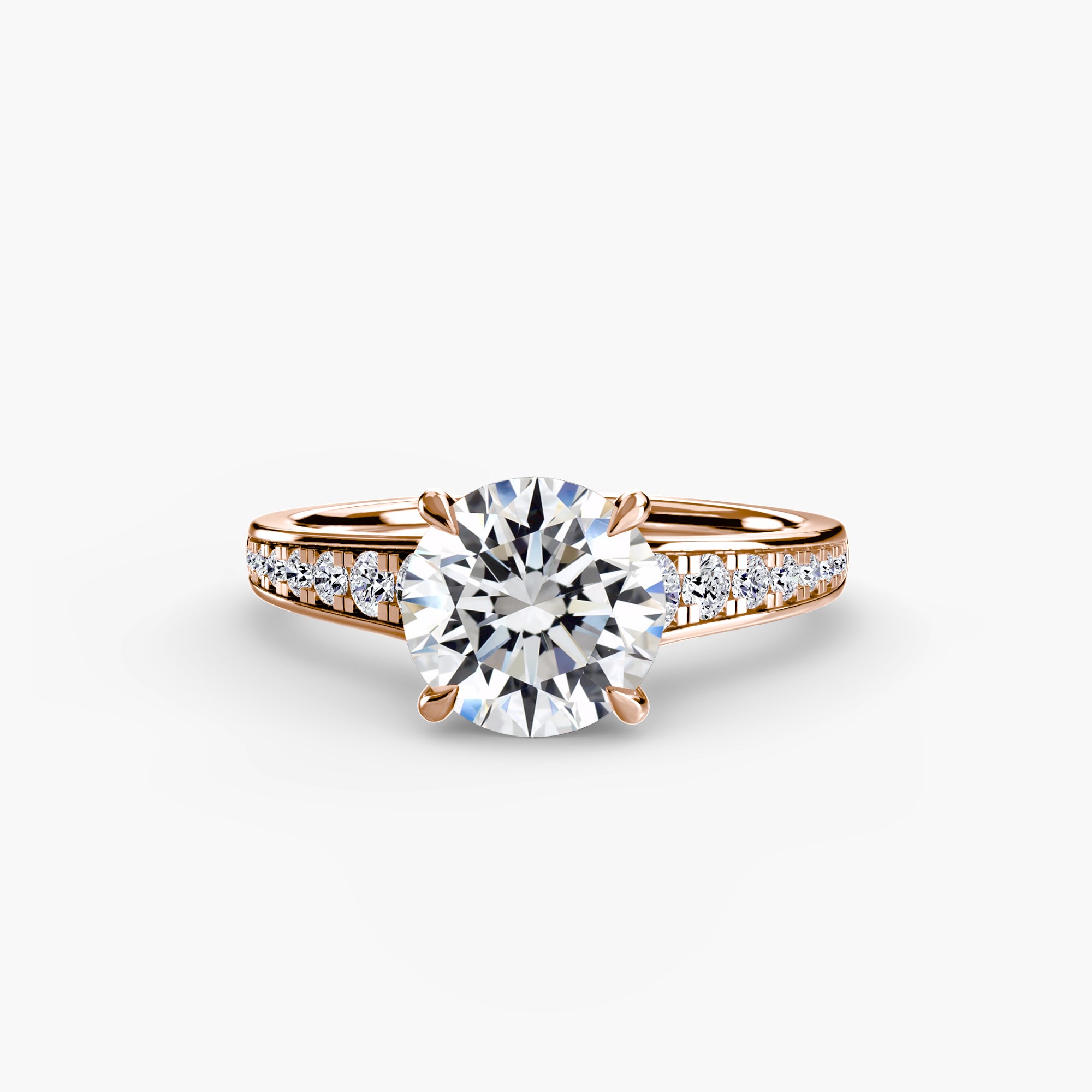 Fine Pavé Solitaire Setting