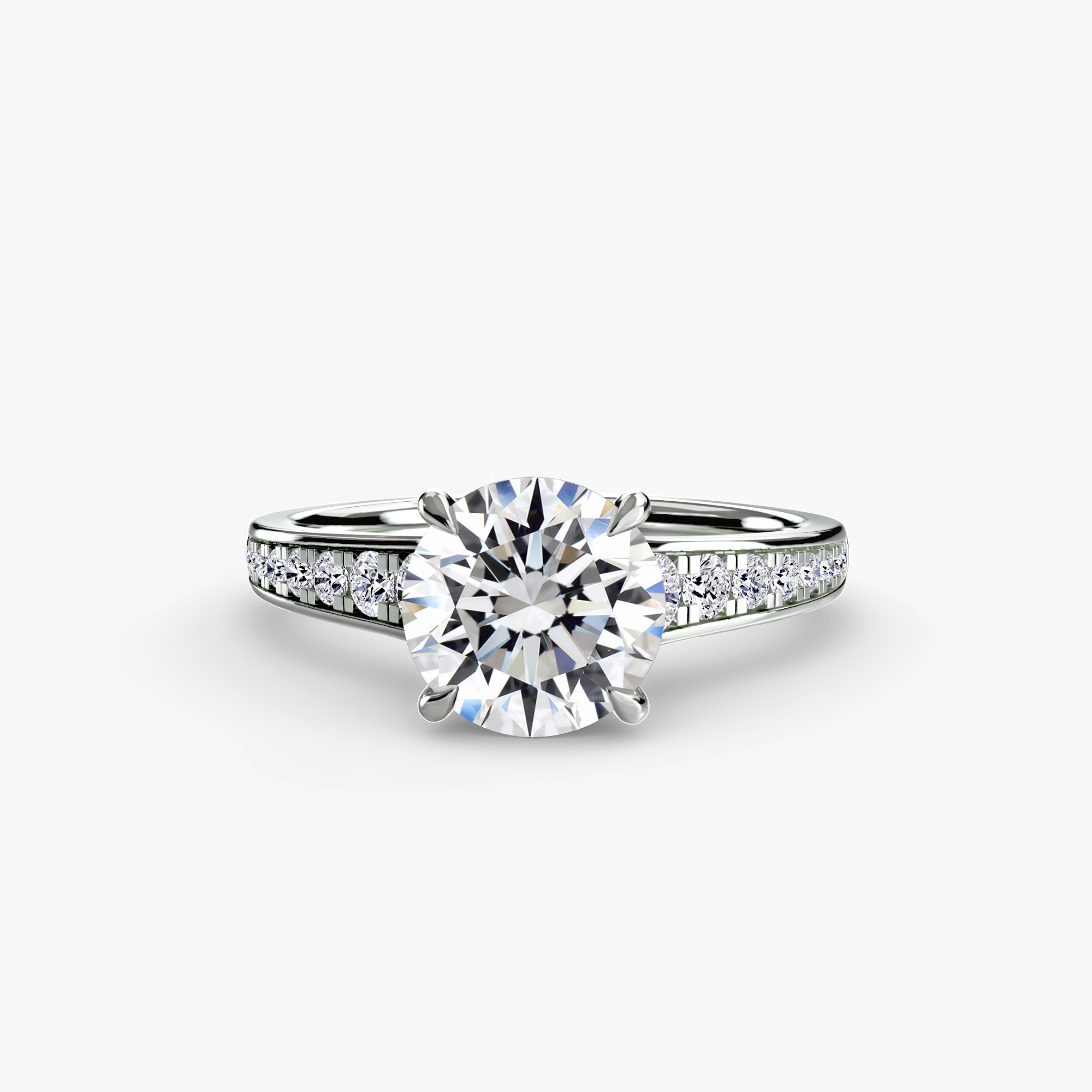 Fine Pavé Solitaire Setting