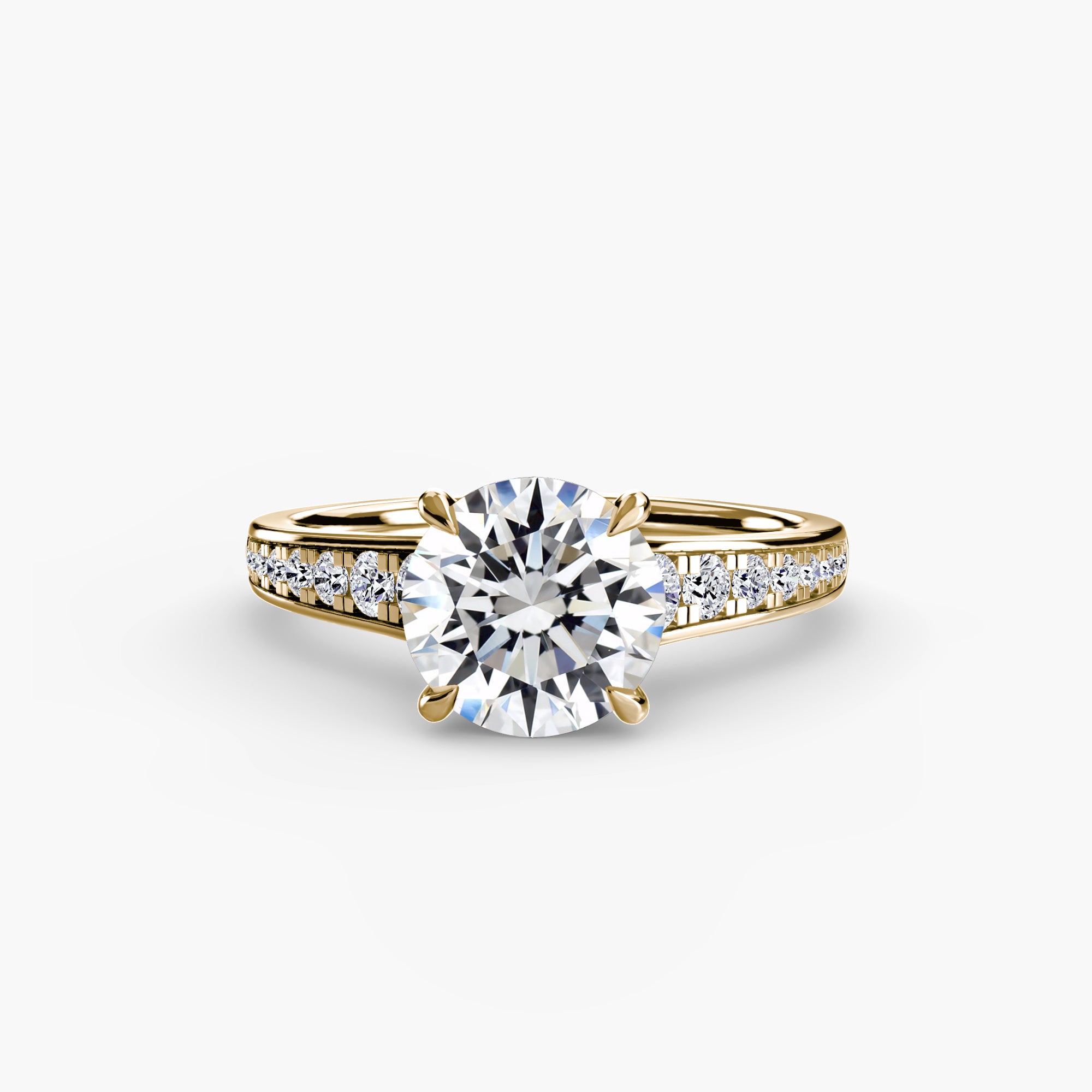 Fine Pavé Solitaire Setting