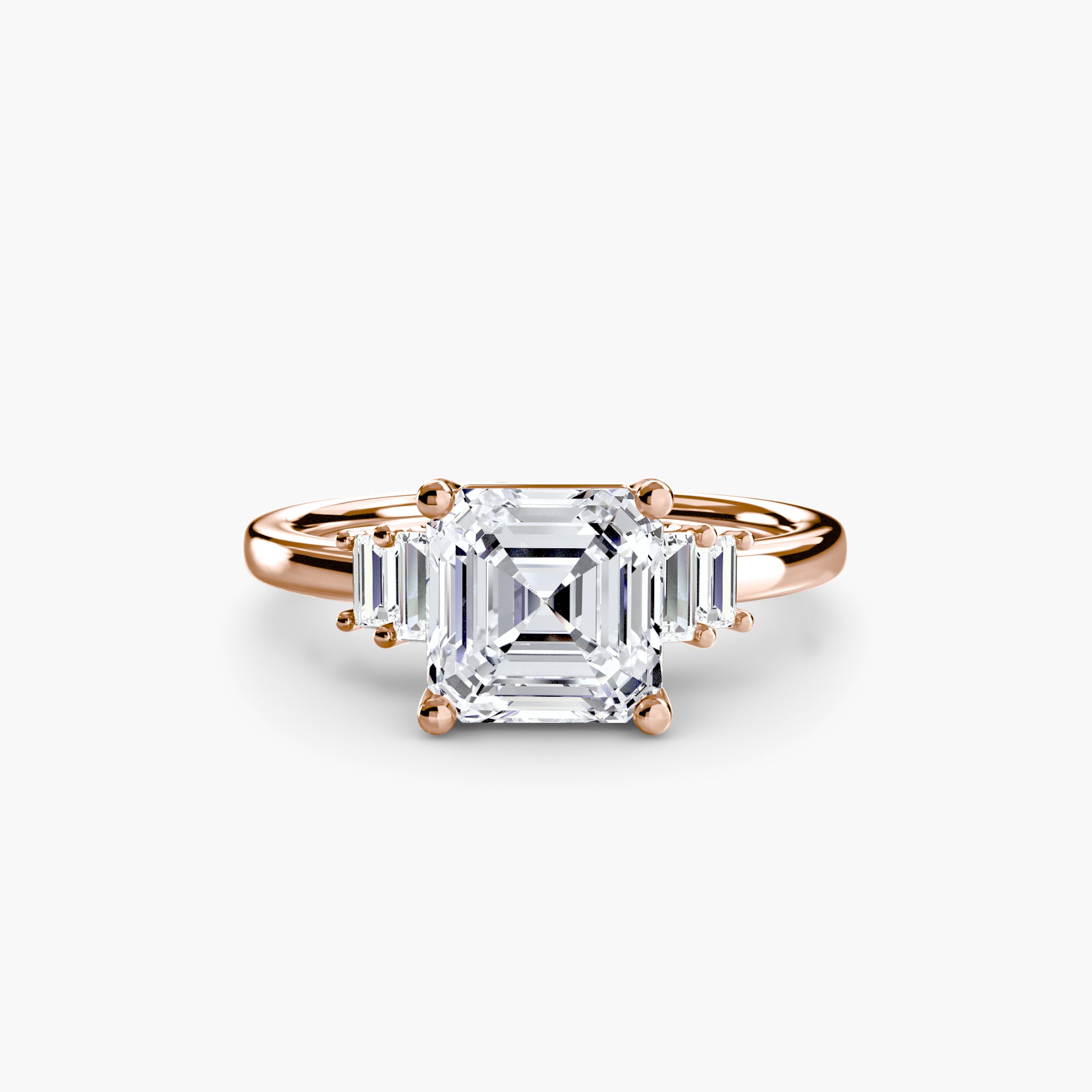 Baguette Accent Solitaire Setting