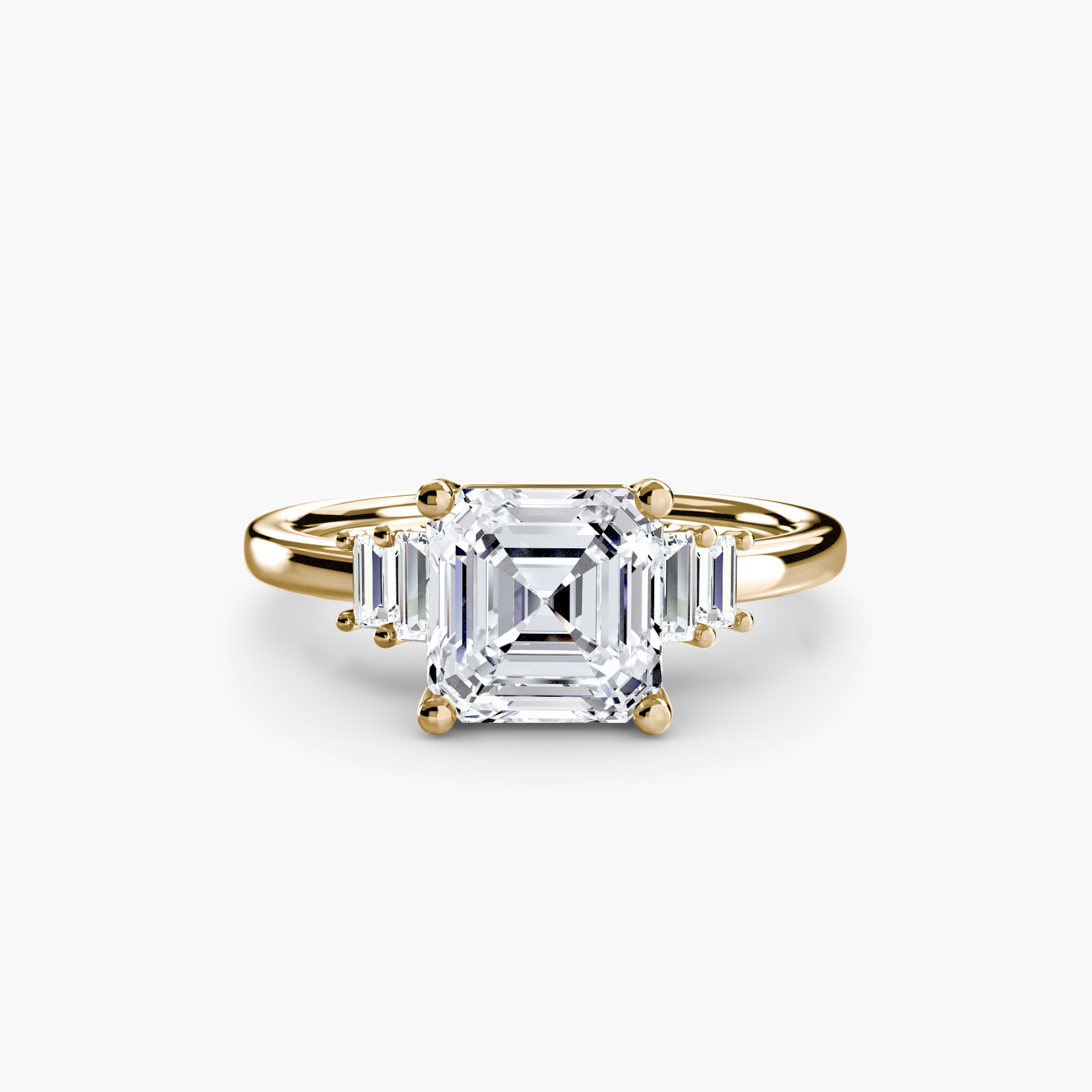 Baguette Accent Solitaire Setting