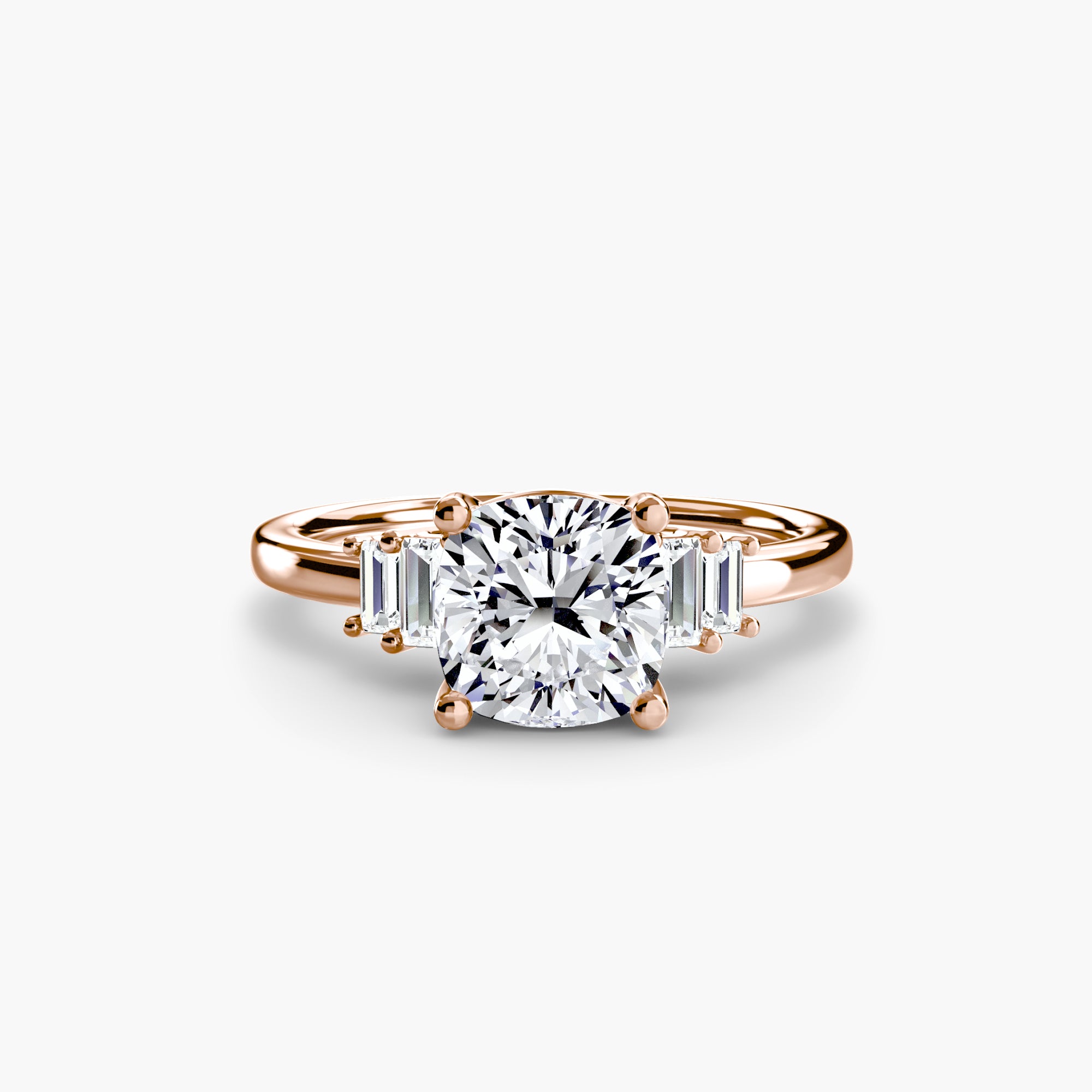 Baguette Accent Solitaire Setting