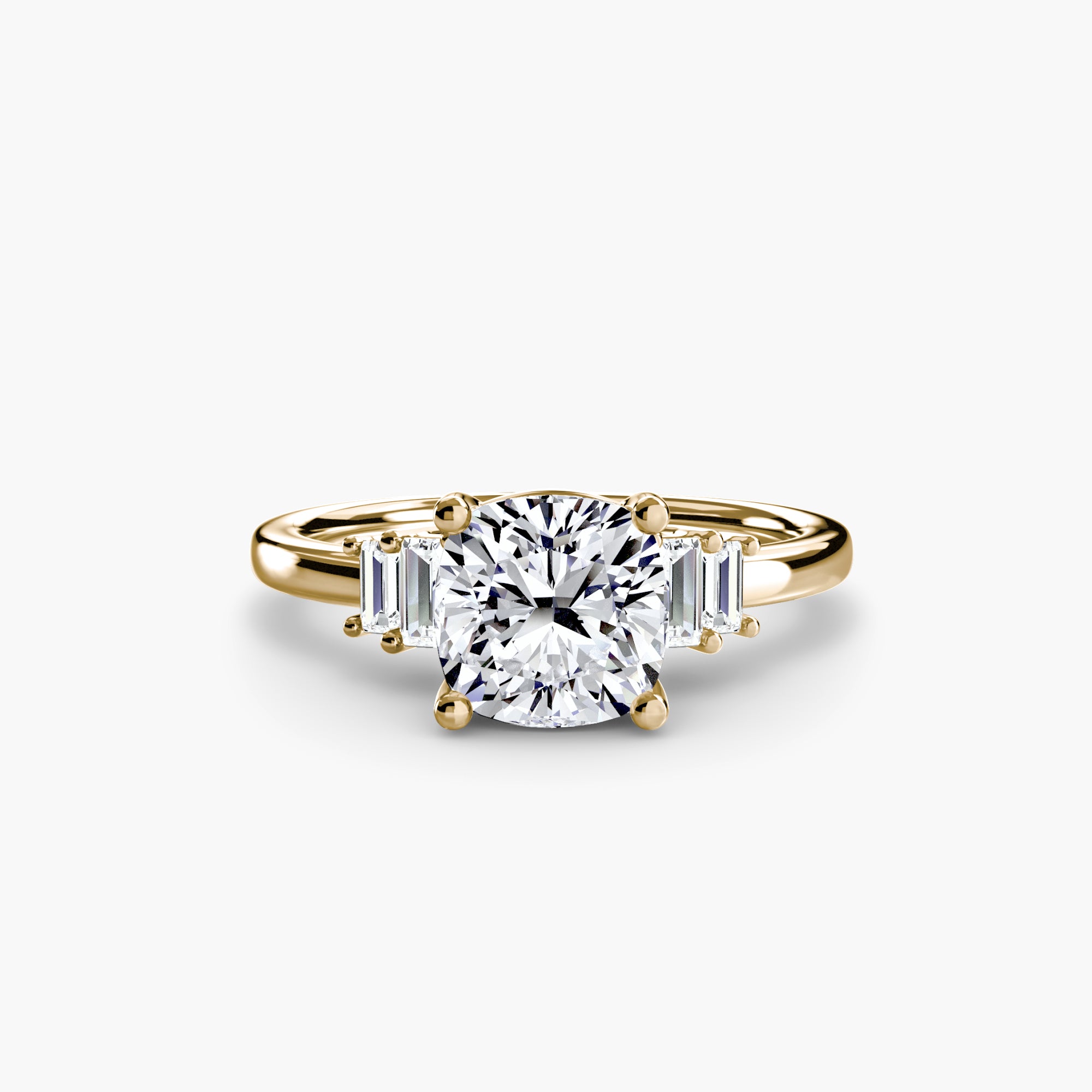Baguette Accent Solitaire Setting