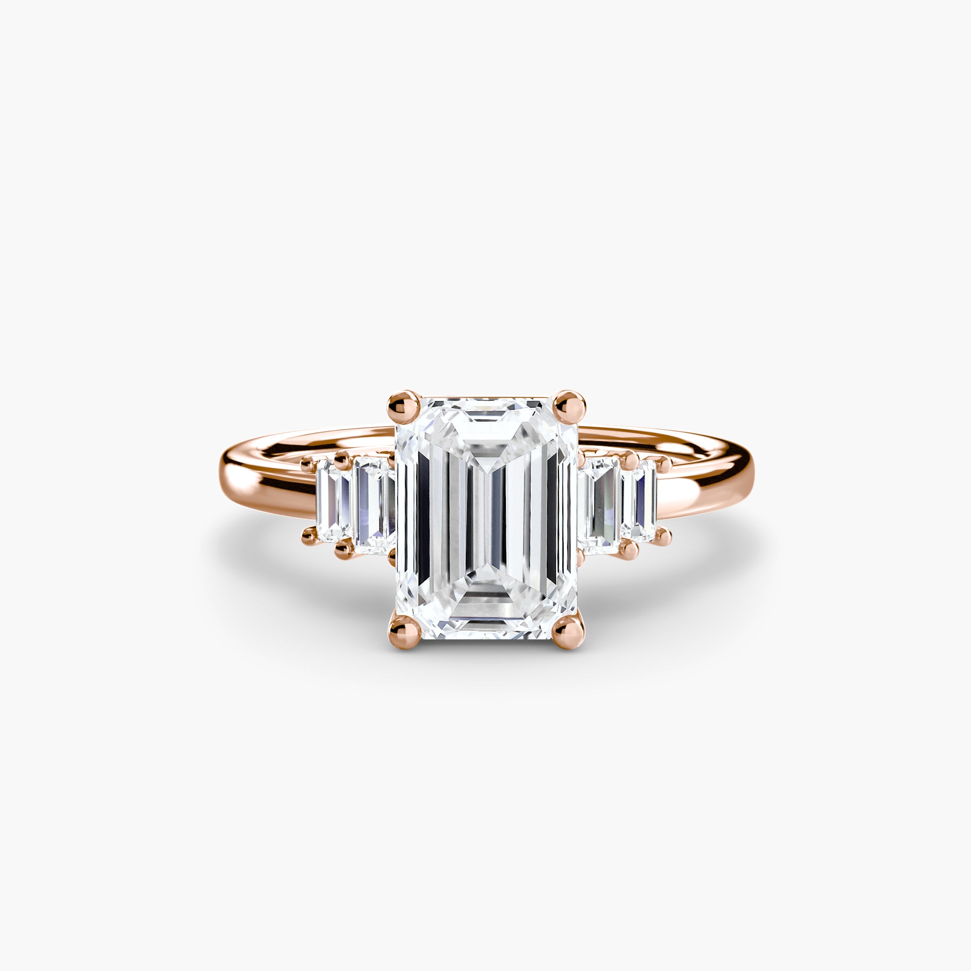 Baguette Accent Solitaire Setting