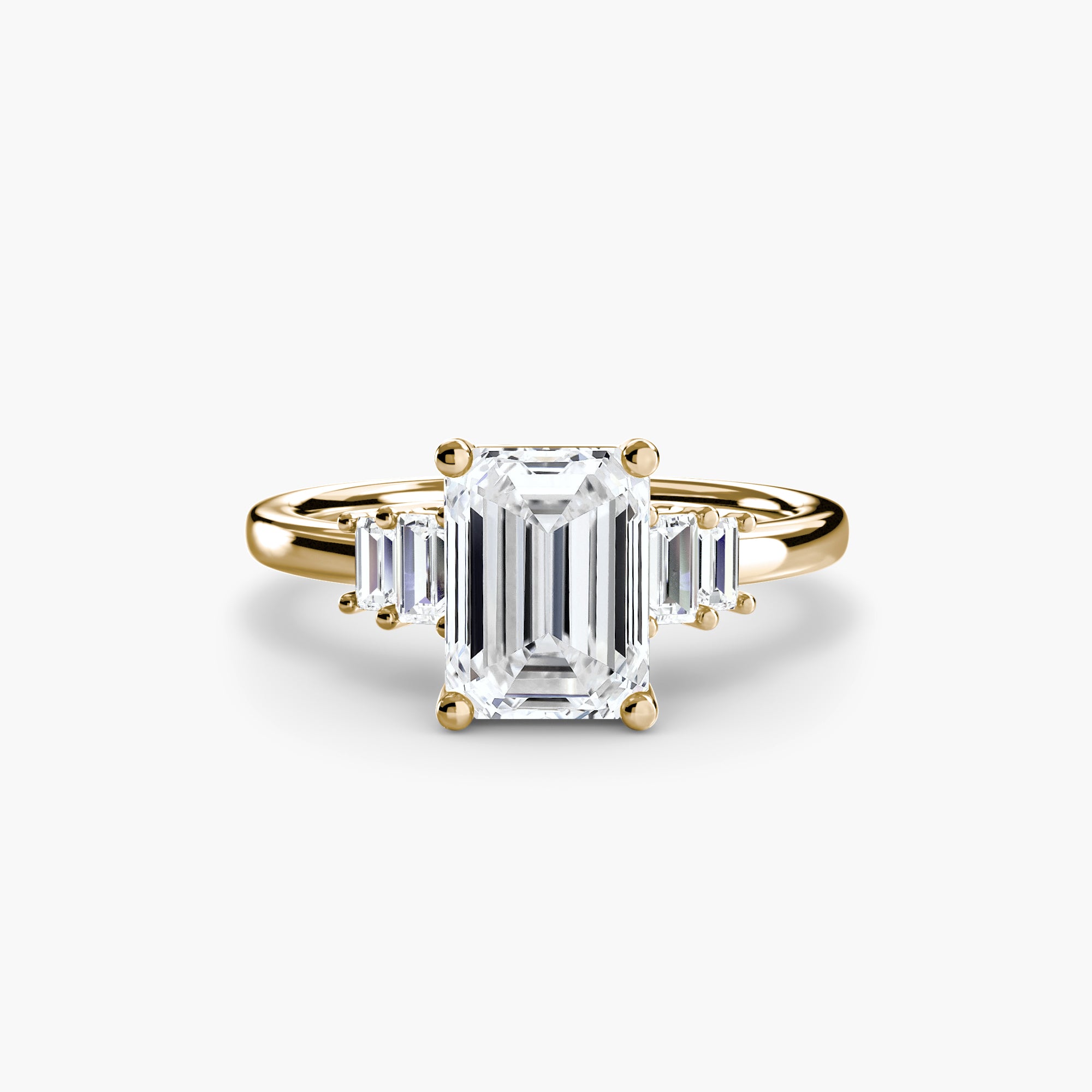 Baguette Accent Solitaire Setting