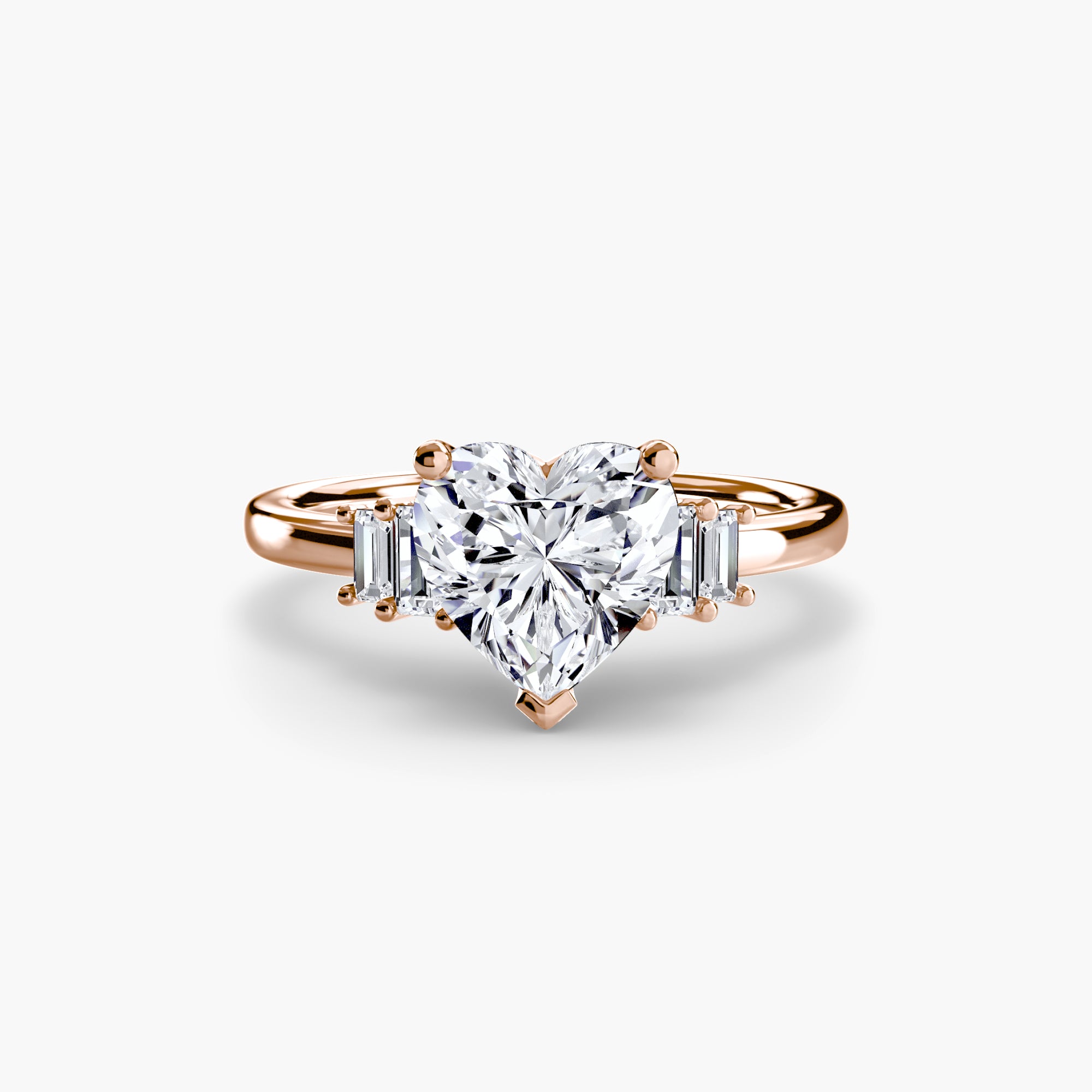 Baguette Accent Solitaire Setting