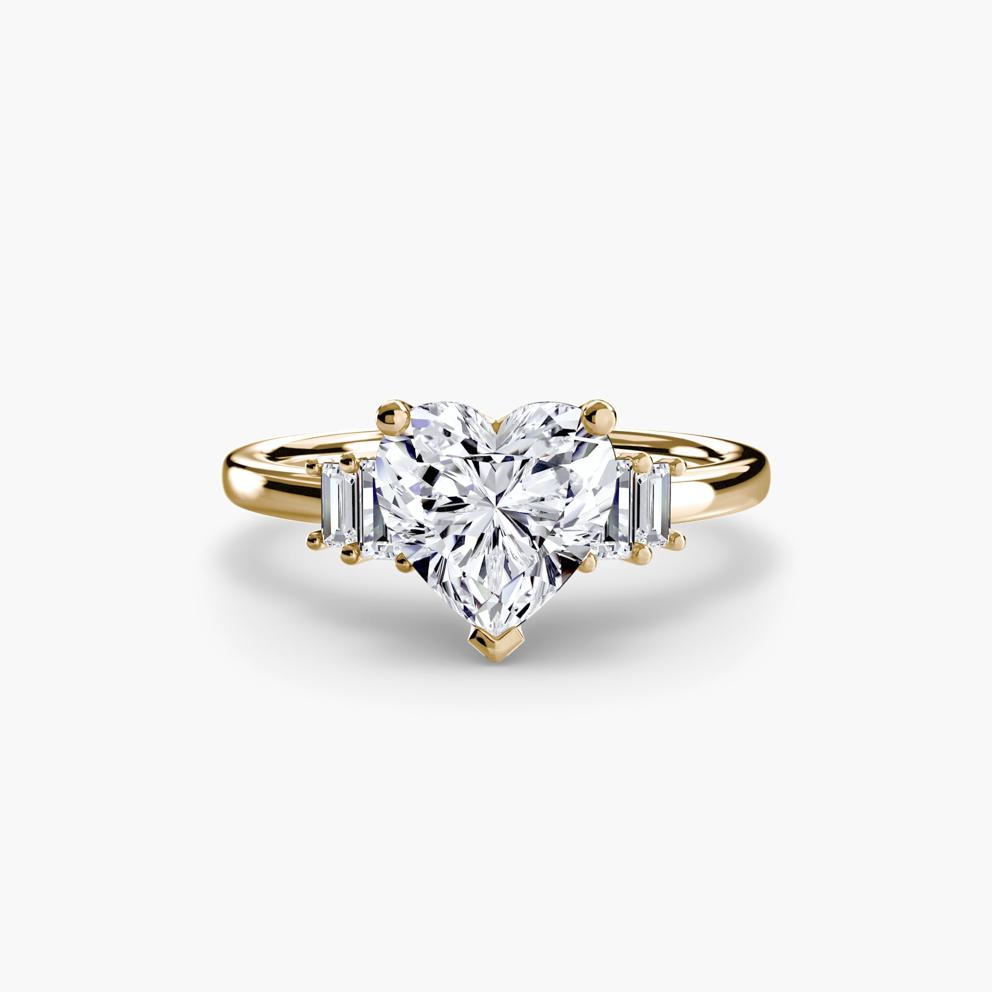 Baguette Accent Solitaire Setting