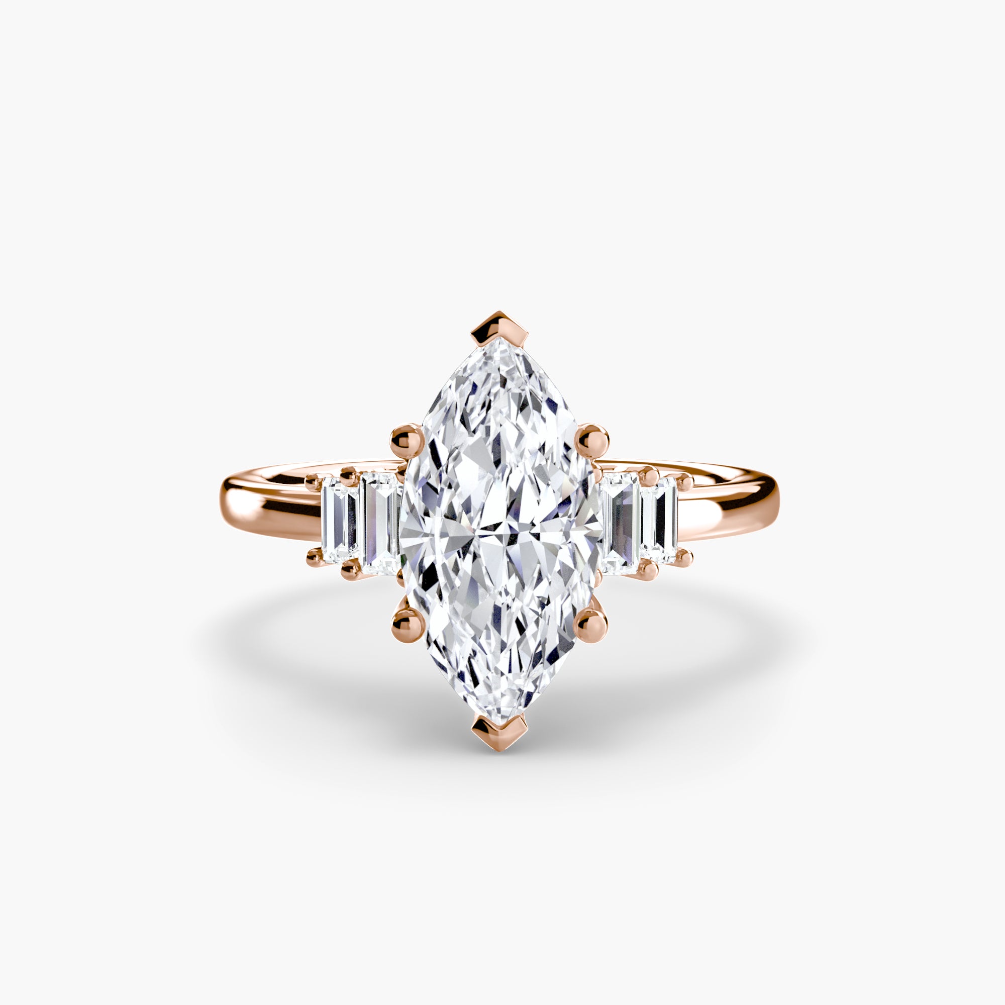 Baguette Accent Solitaire Setting