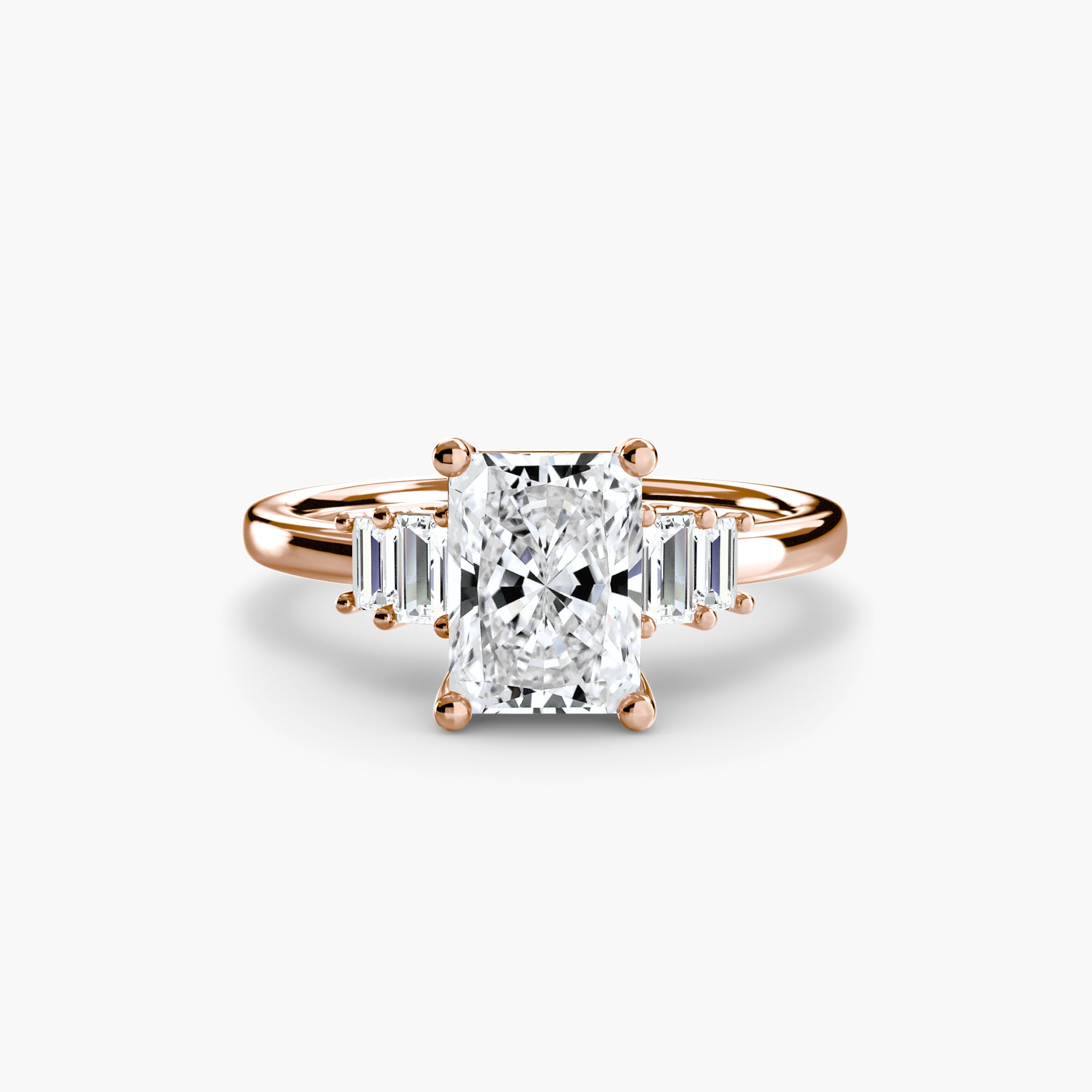 Baguette Accent Solitaire Setting