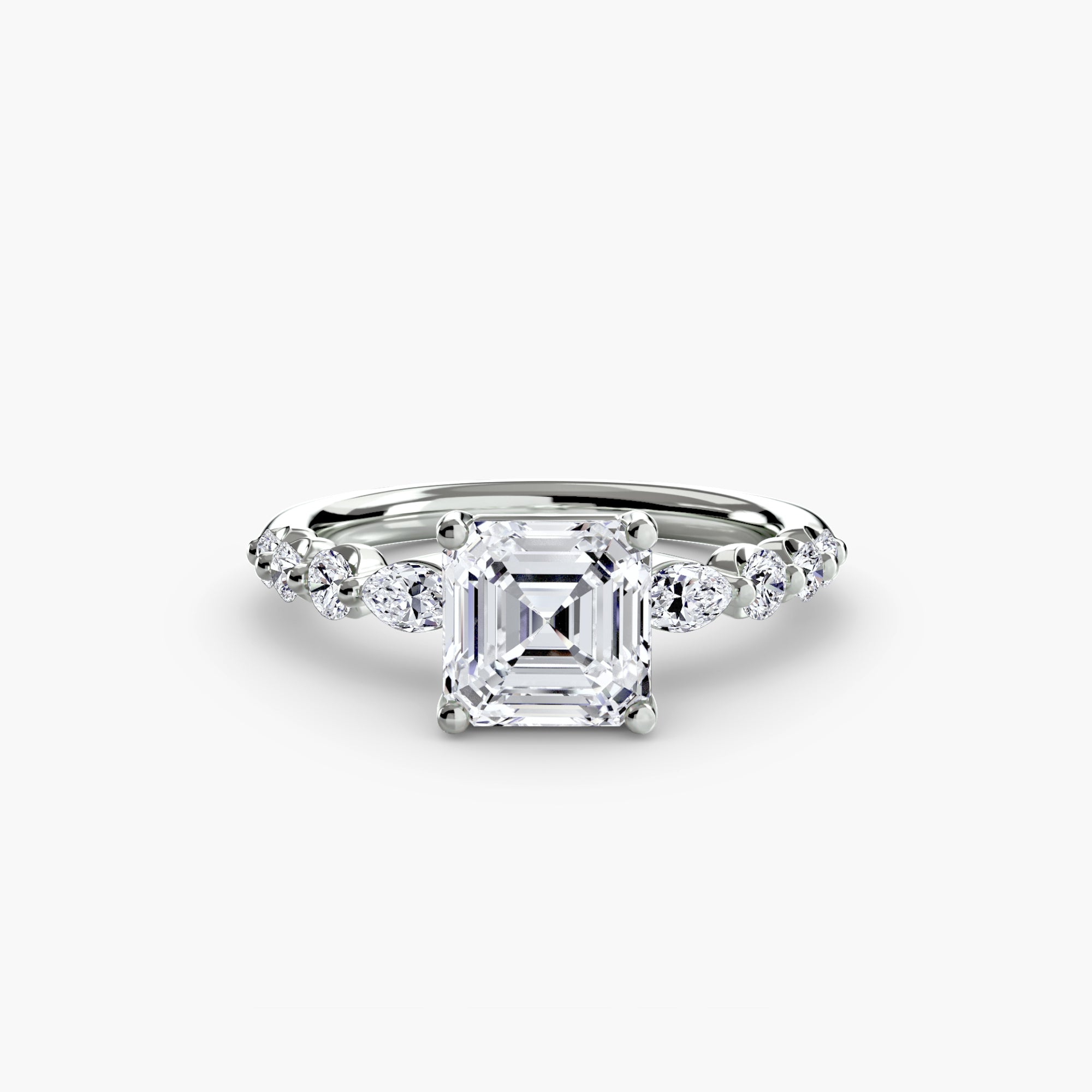 Tiered Accent Solitaire Setting