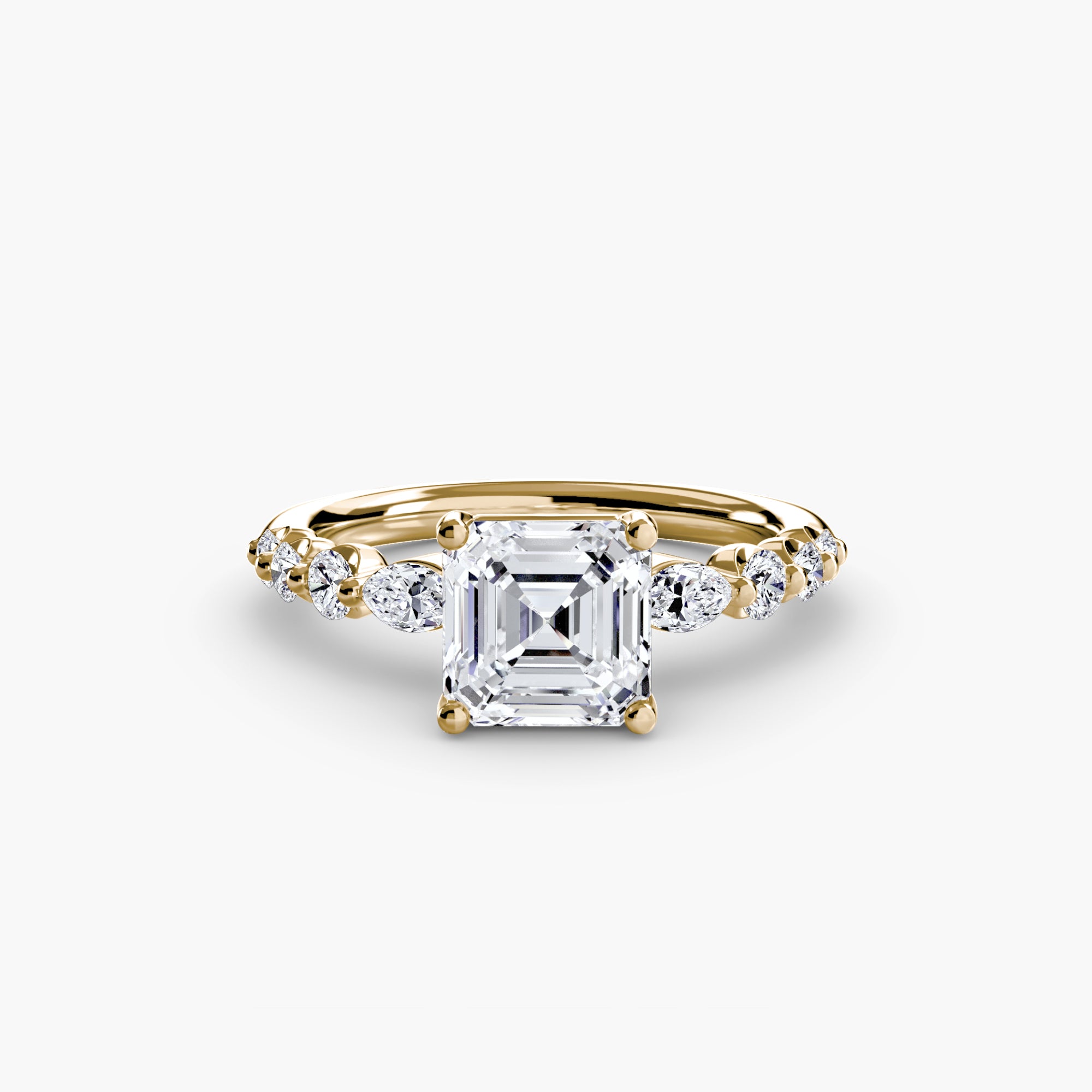 Tiered Accent Solitaire Setting