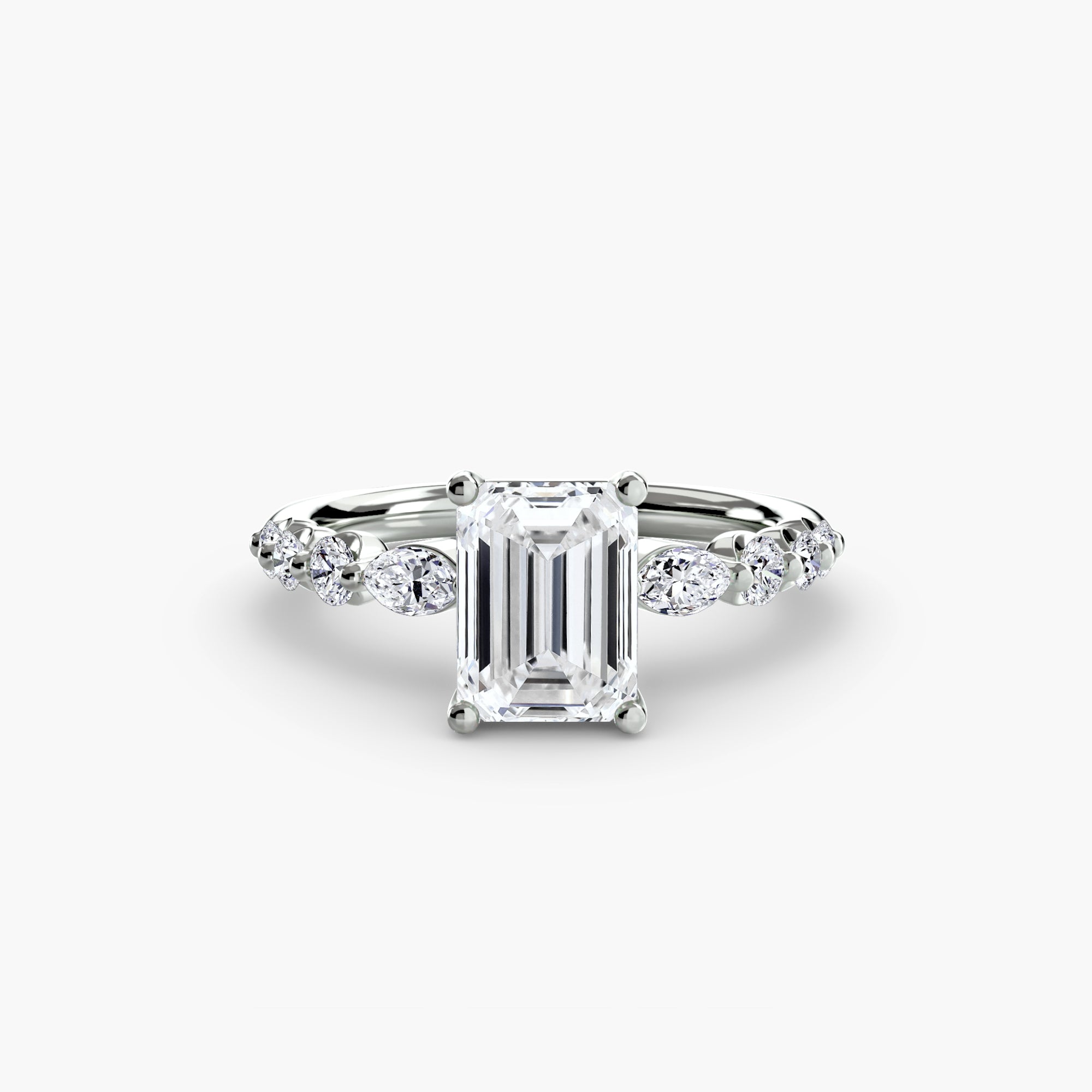 Tiered Accent Solitaire Setting