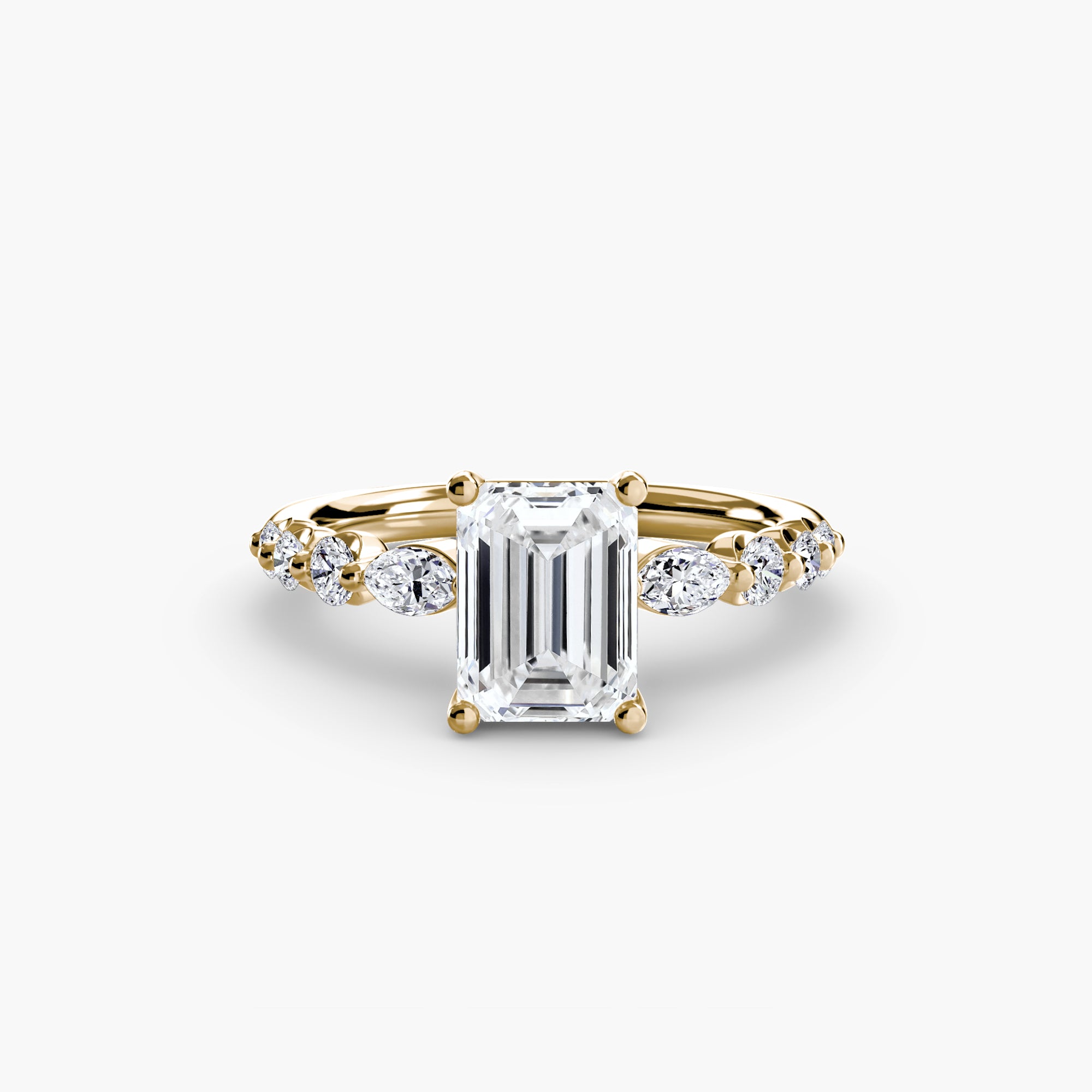 Tiered Accent Solitaire Setting