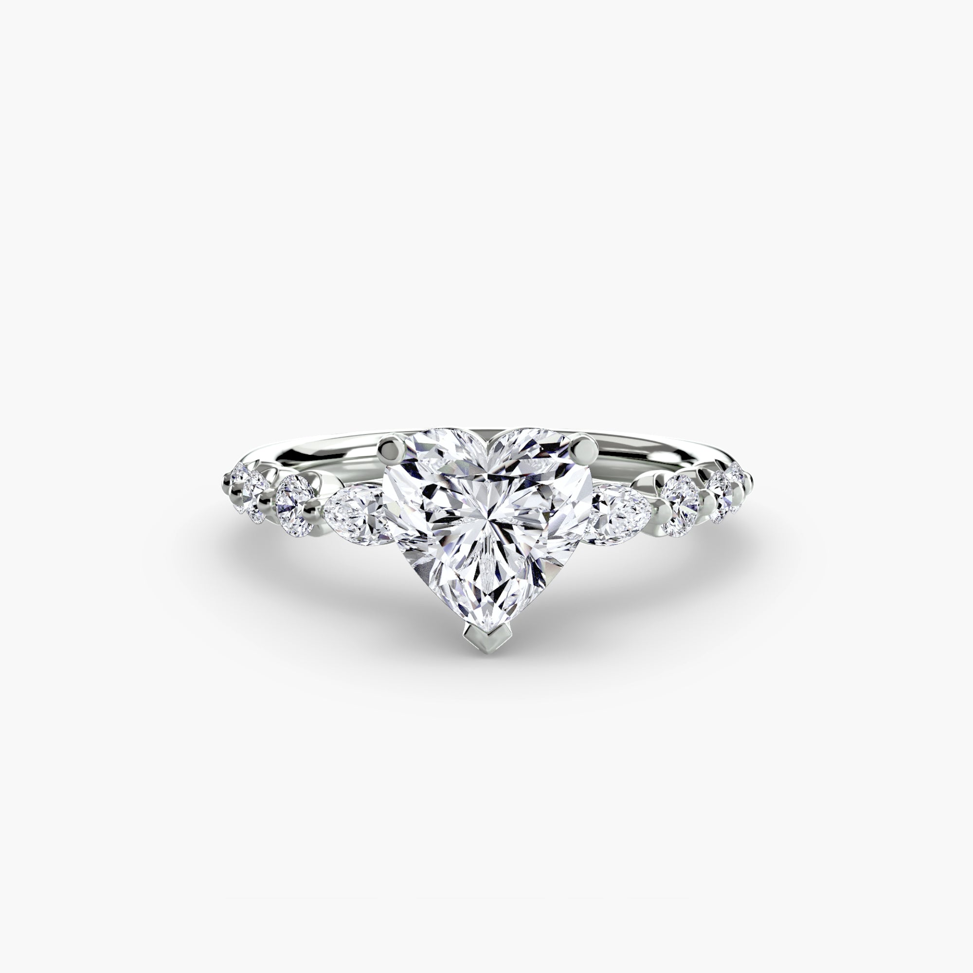 Tiered Accent Solitaire Setting