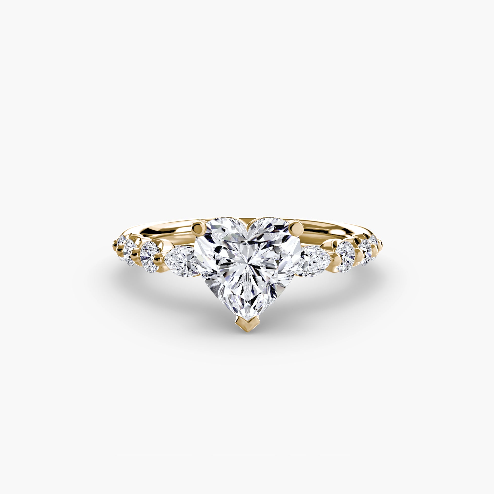 Tiered Accent Solitaire Setting