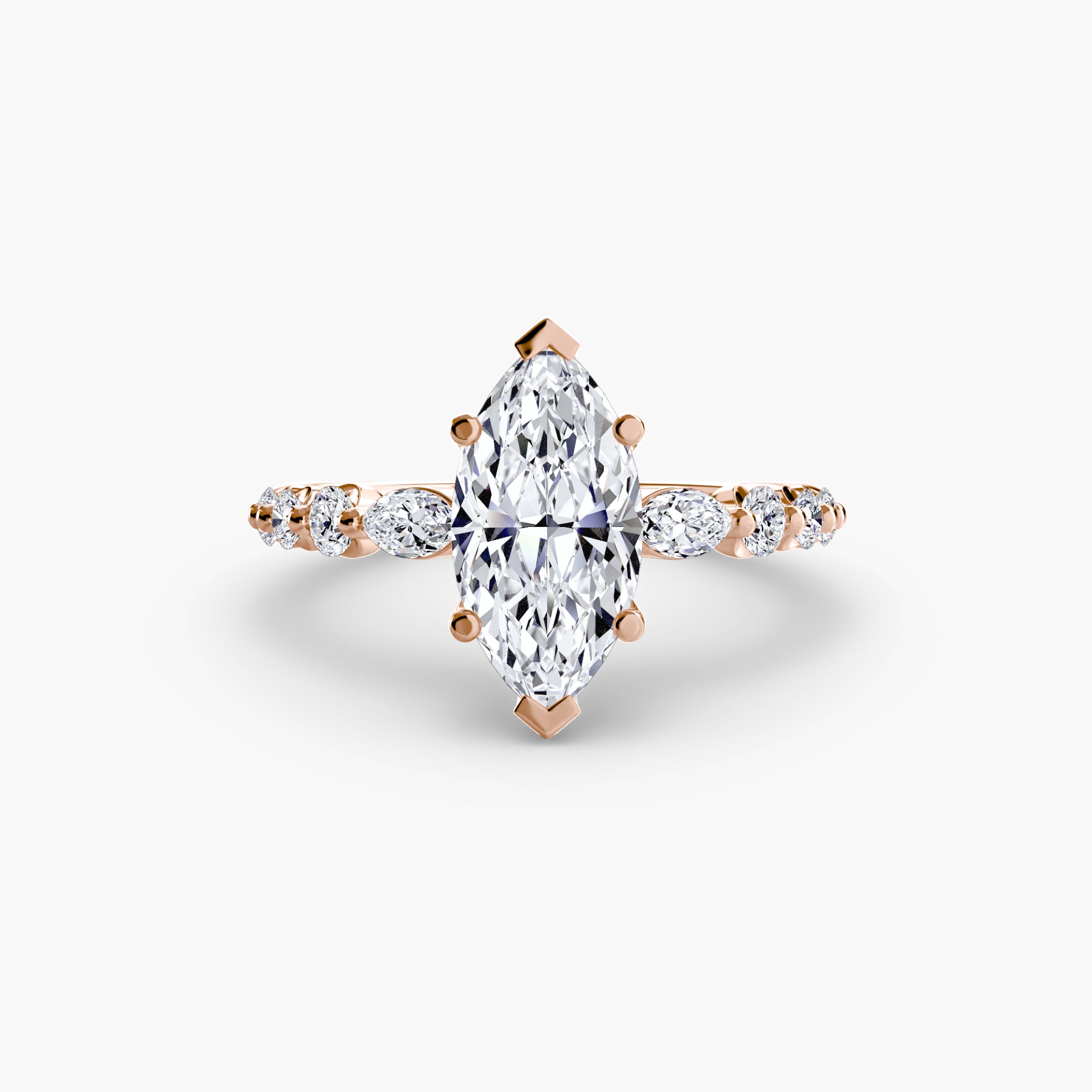 Tiered Accent Solitaire Setting